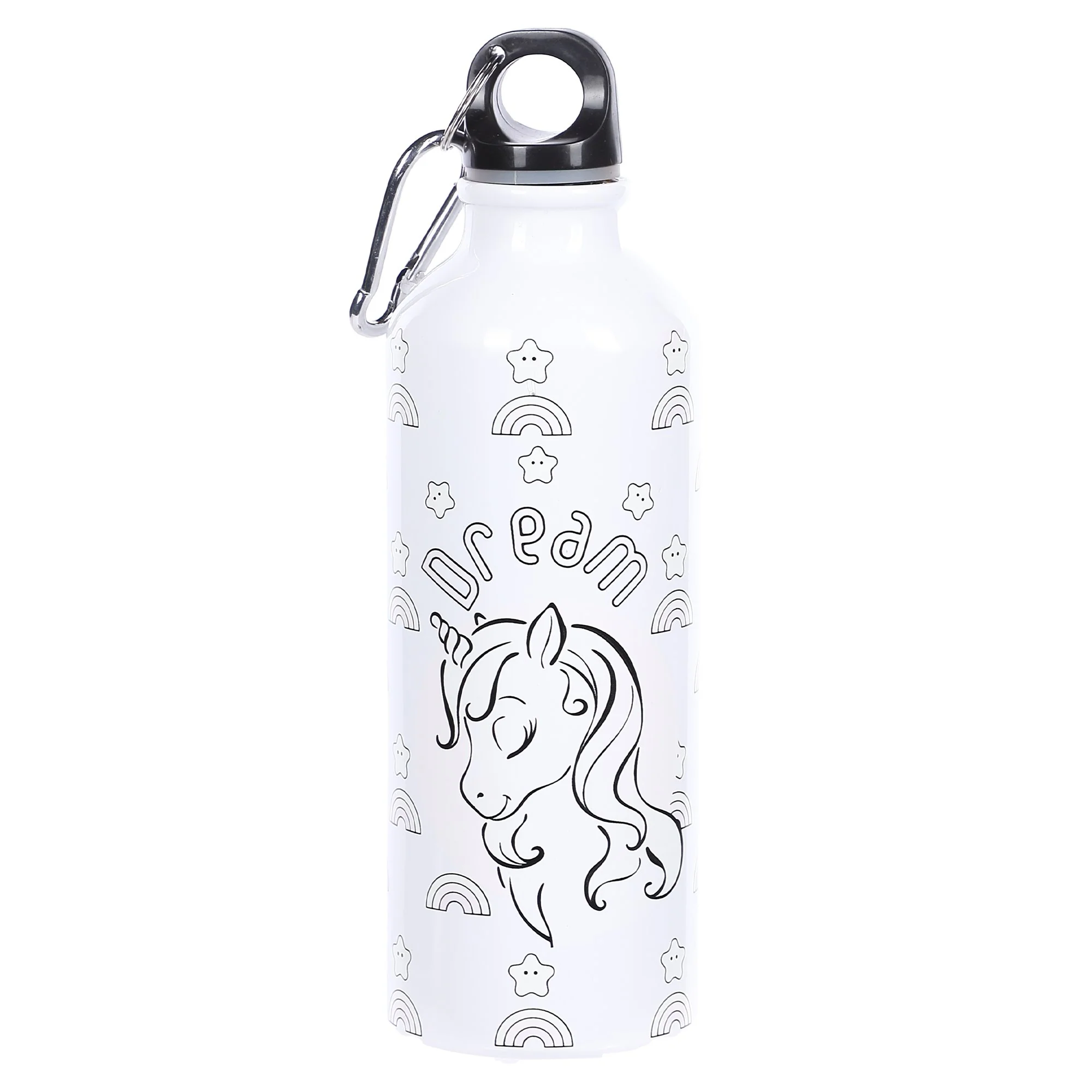 Gourde en aluminium changeant de couleur 500ml - Rose