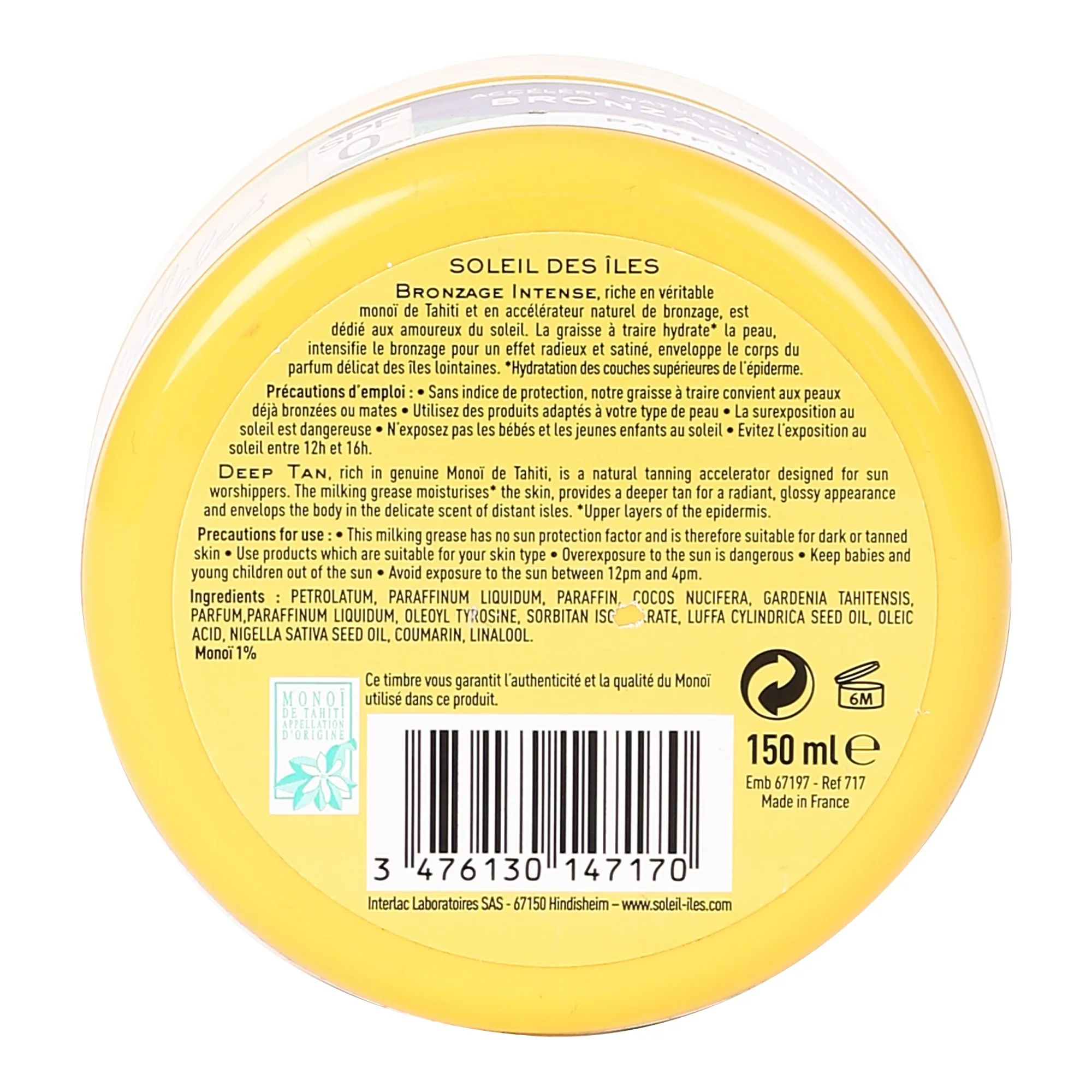Graisse Ă traire bronzage intense coco SPF0 - Image 3