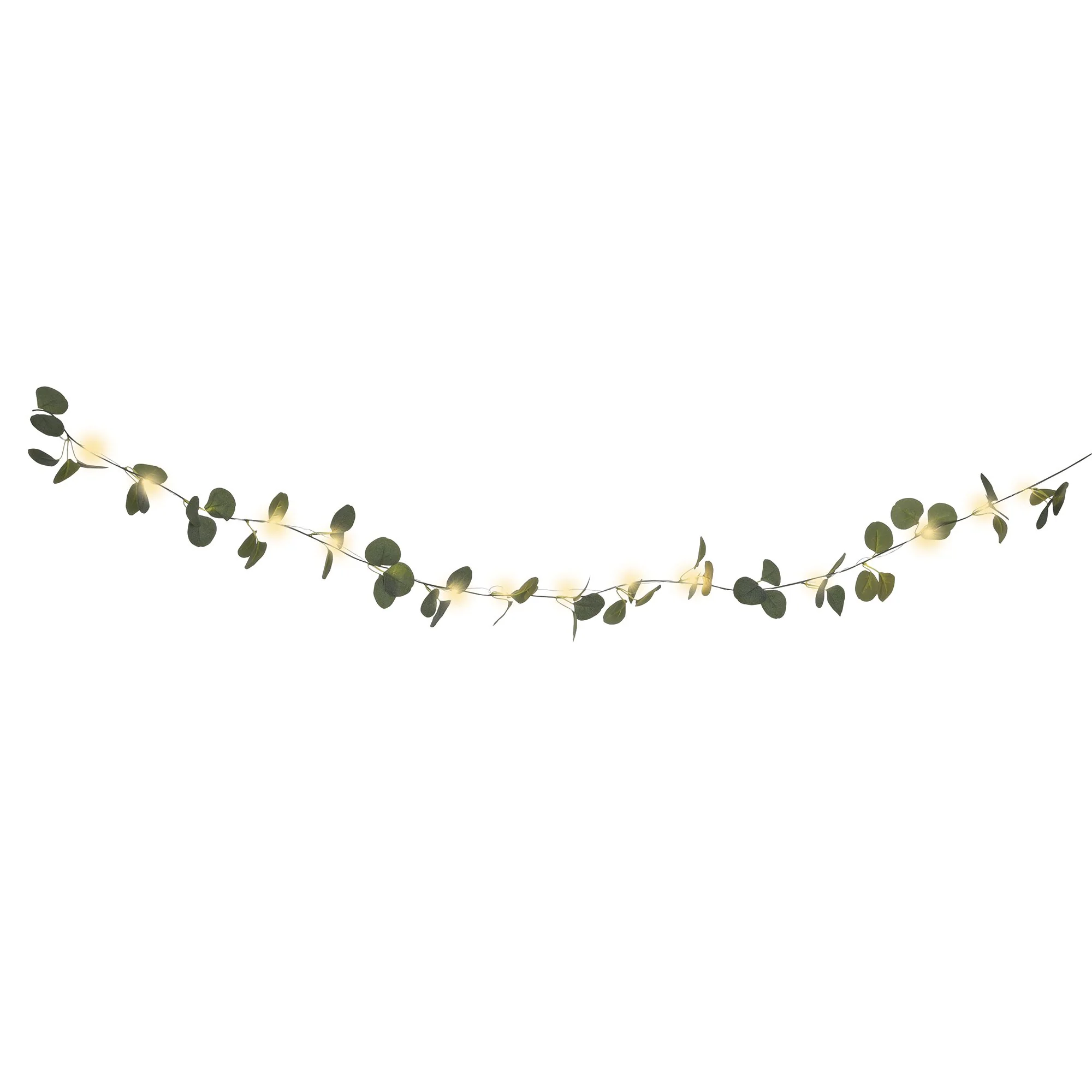 Guirlande solaire d'eucalyptus artificielle 2m - Image 3