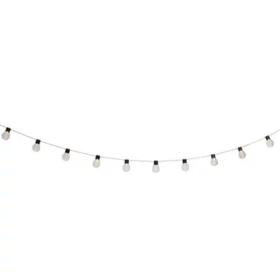Guirlande solaire de 20 ampoules - Blanc - Image 2