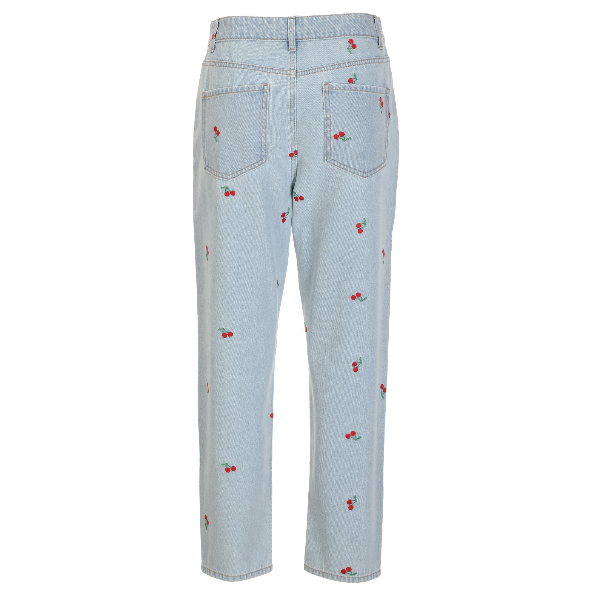 Jean avec broderie  - Bleu clair - Image 2