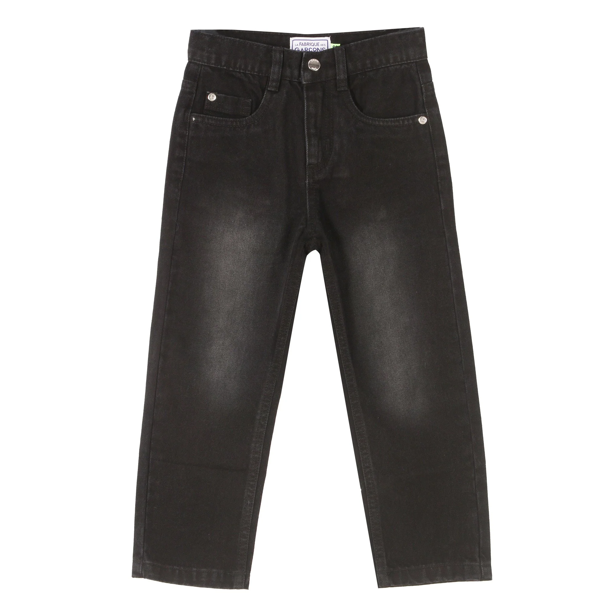 Jean coupe droite 3/12 ans - Noir