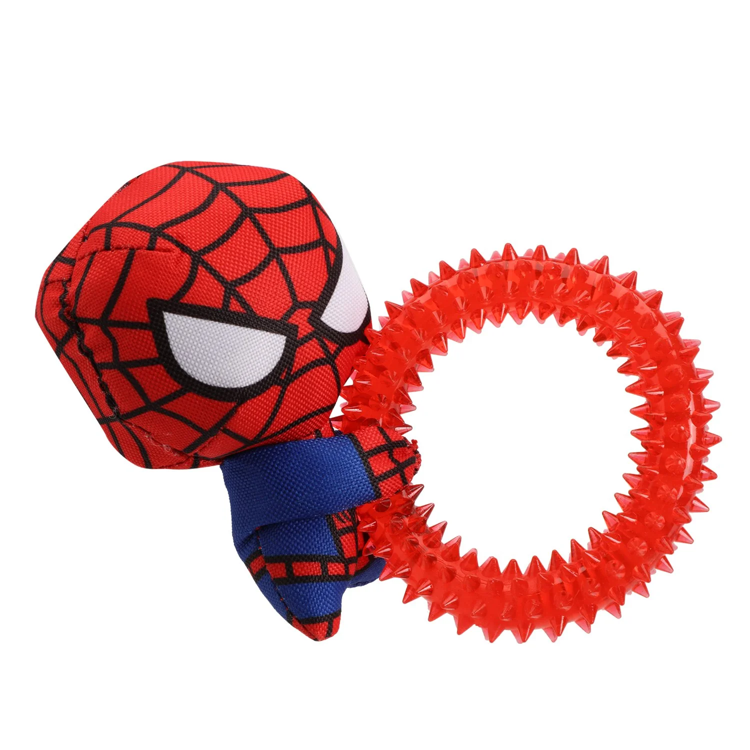 Jouet mordeur en tpr Spiderman pour chien