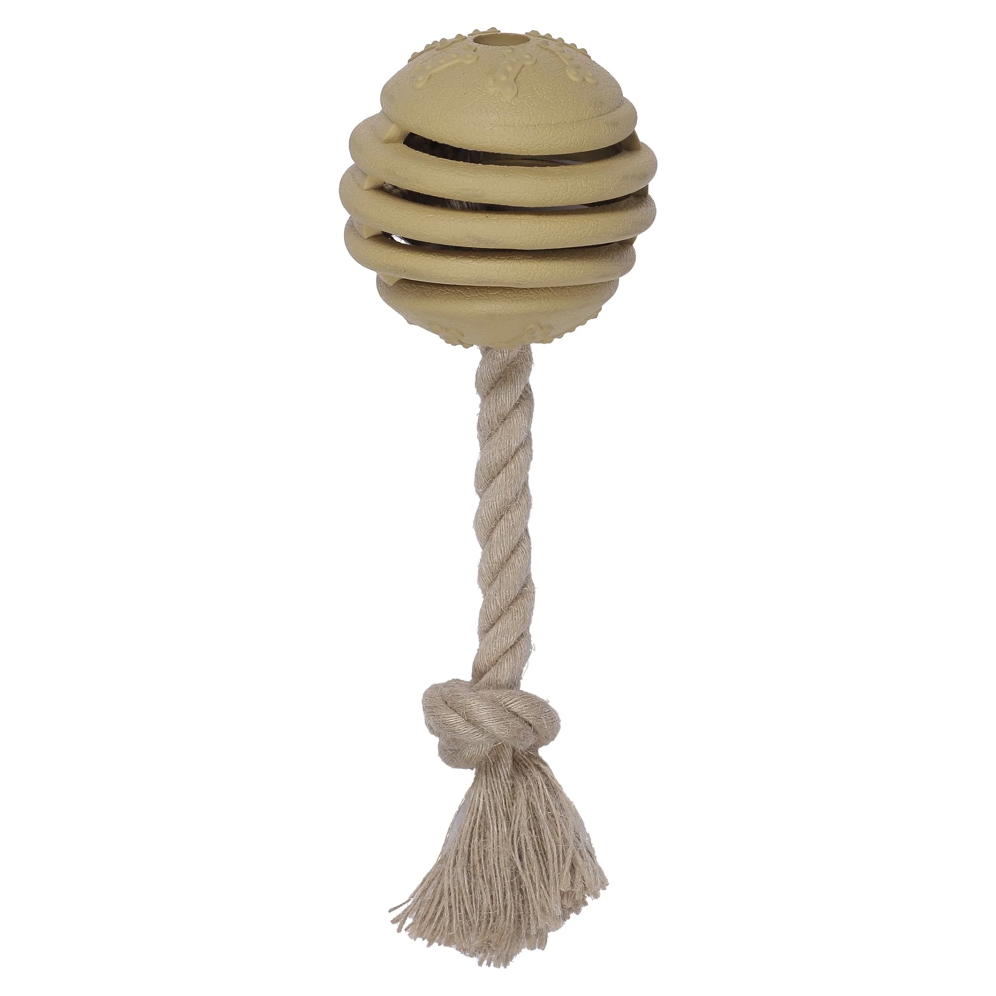 JOUET POUR CHIEN CORDE BOULE PLASTIQUE 27X10X10CM