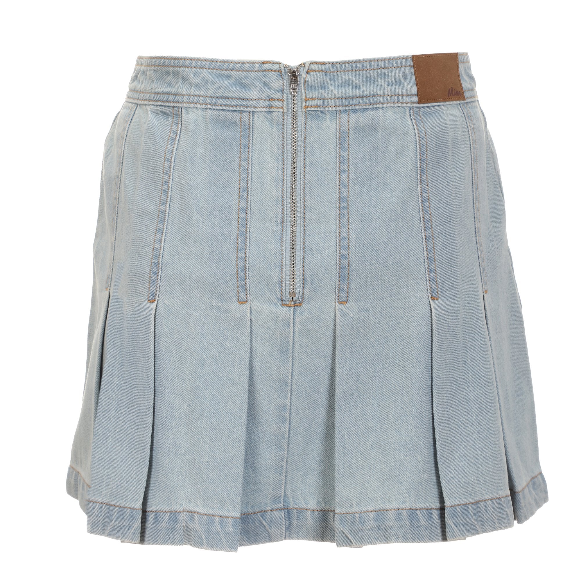 Jupe courte en jean - Bleu clair - Image 2