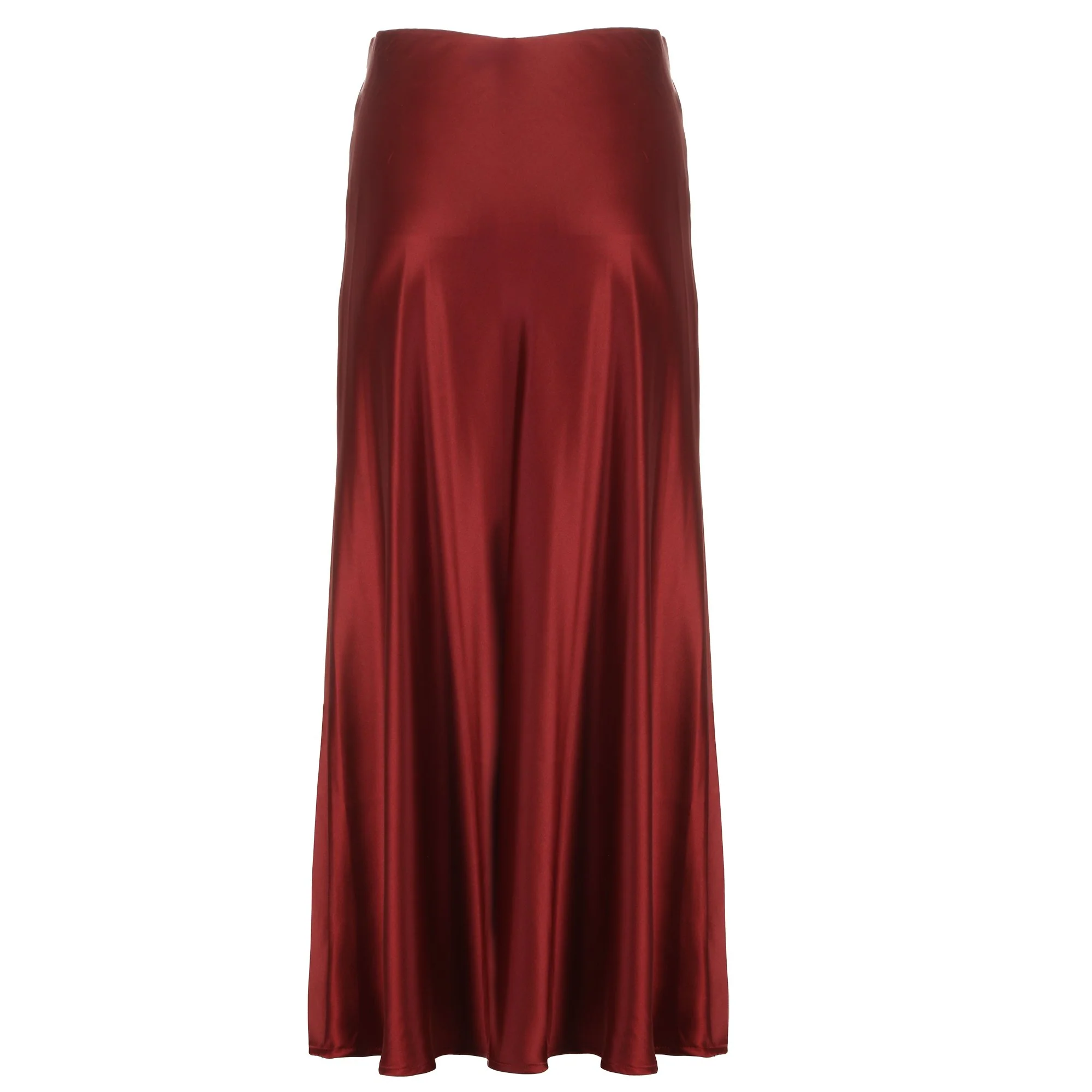 Jupe en satin - Rouge - Image 2
