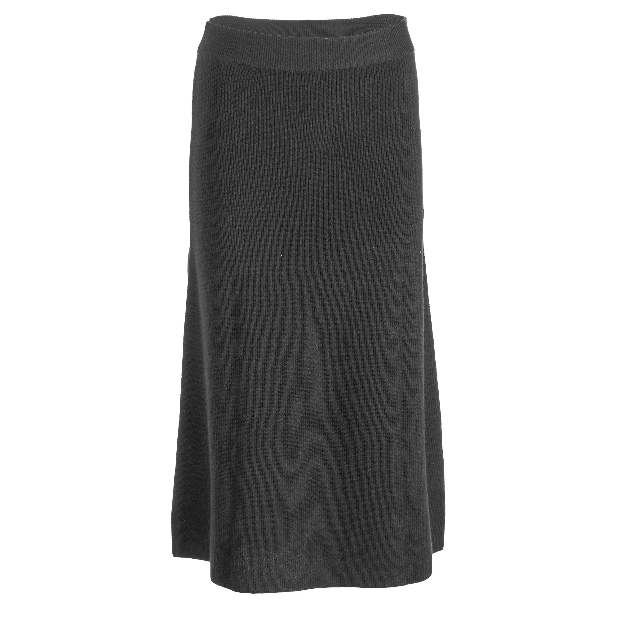 Jupe longue en Maille - Noir