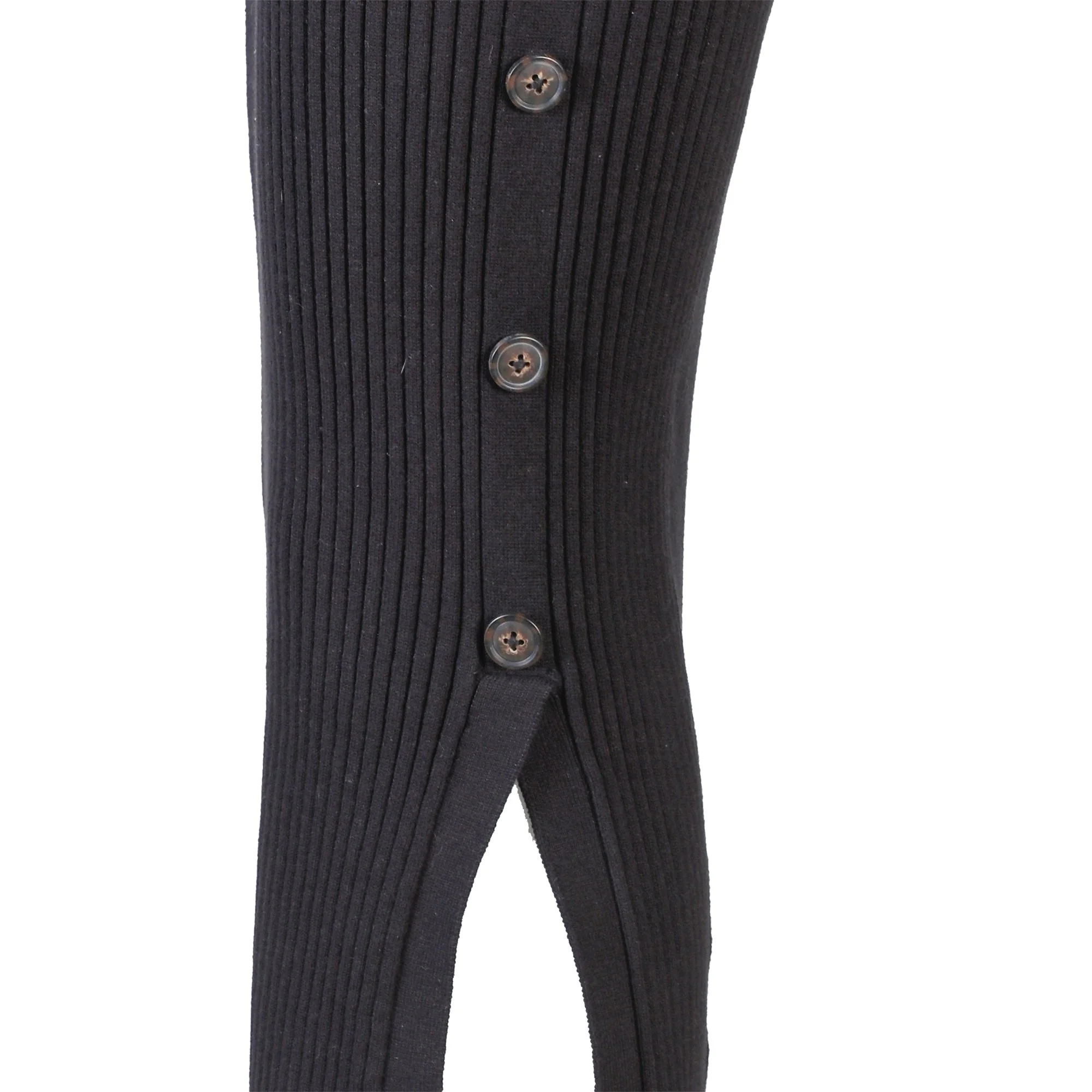 Jupe mi-longue en maille  - Gris - Image 5