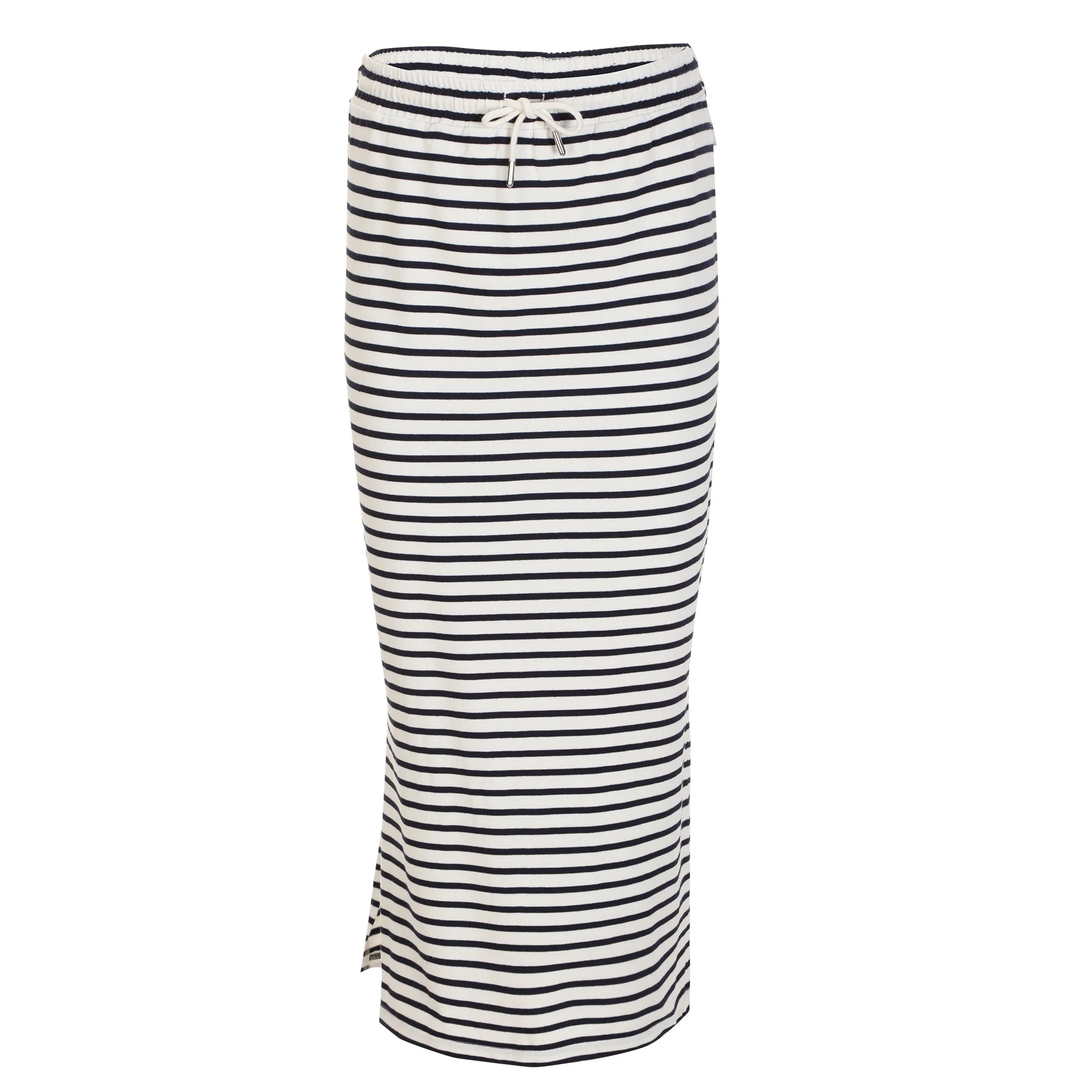 Jupe rayée en maille  - Blanc - Image 2