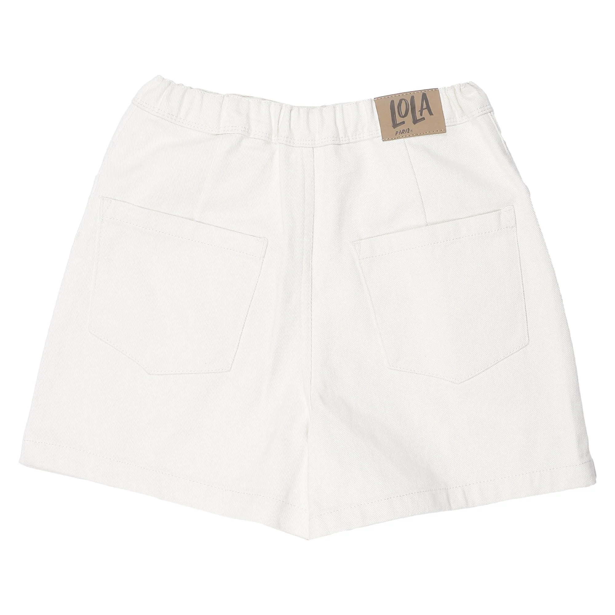 Jupe short 7/12 ans - Blanc - Image 2