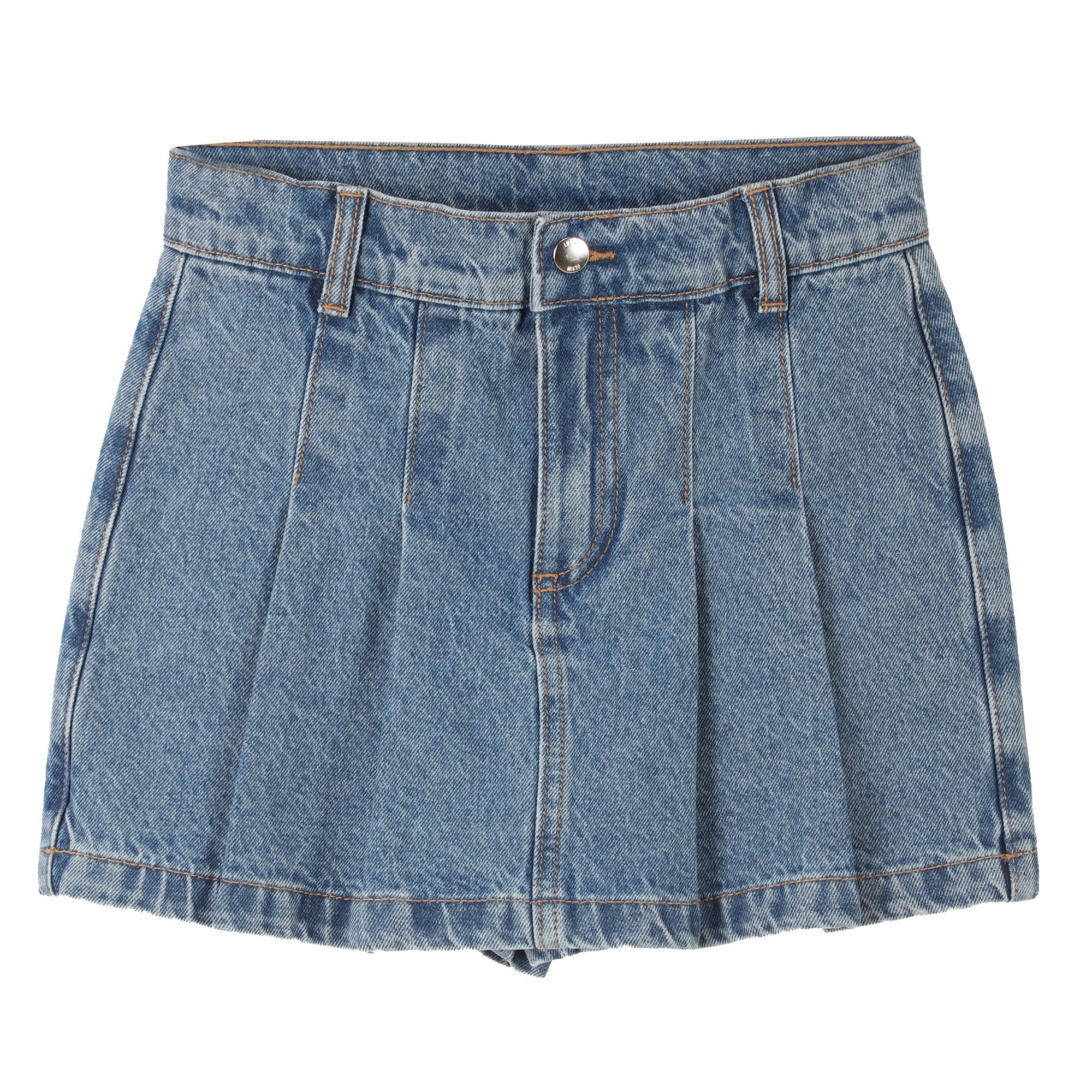 Jupe short en jeans 3/12 ans - Bleu