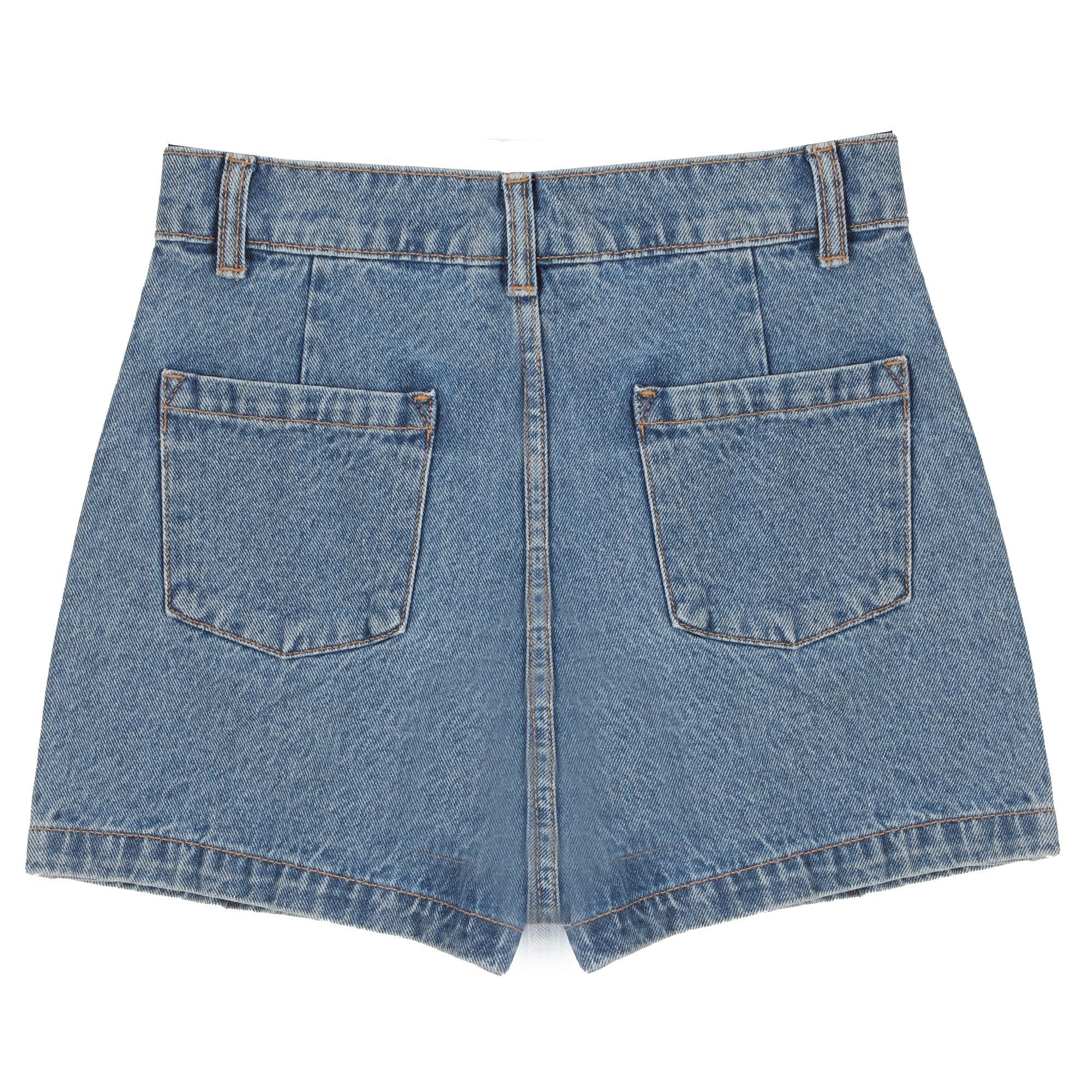 Jupe short en jeans 3/12 ans - Bleu - Image 2