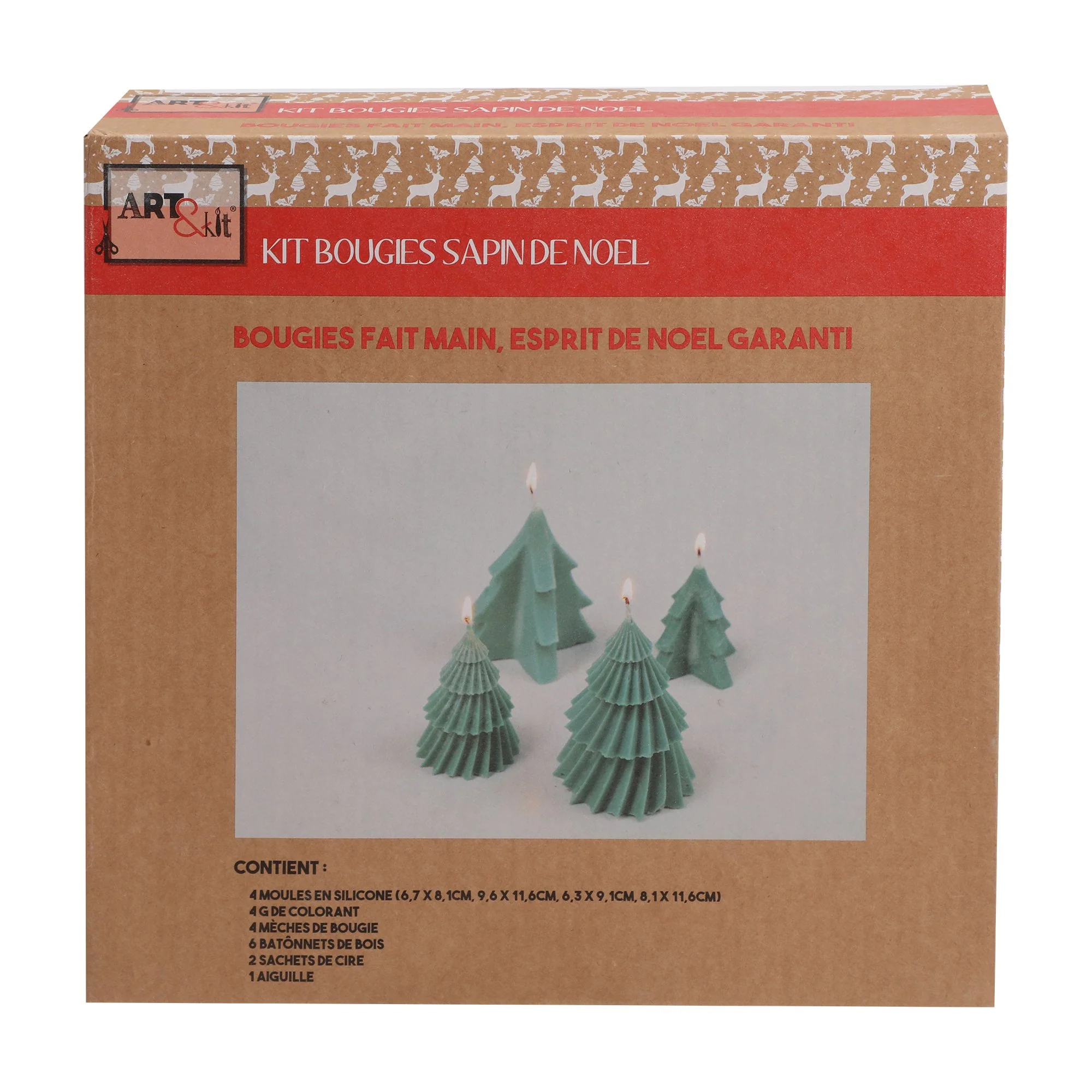 Kit de bougie sapin de Noel