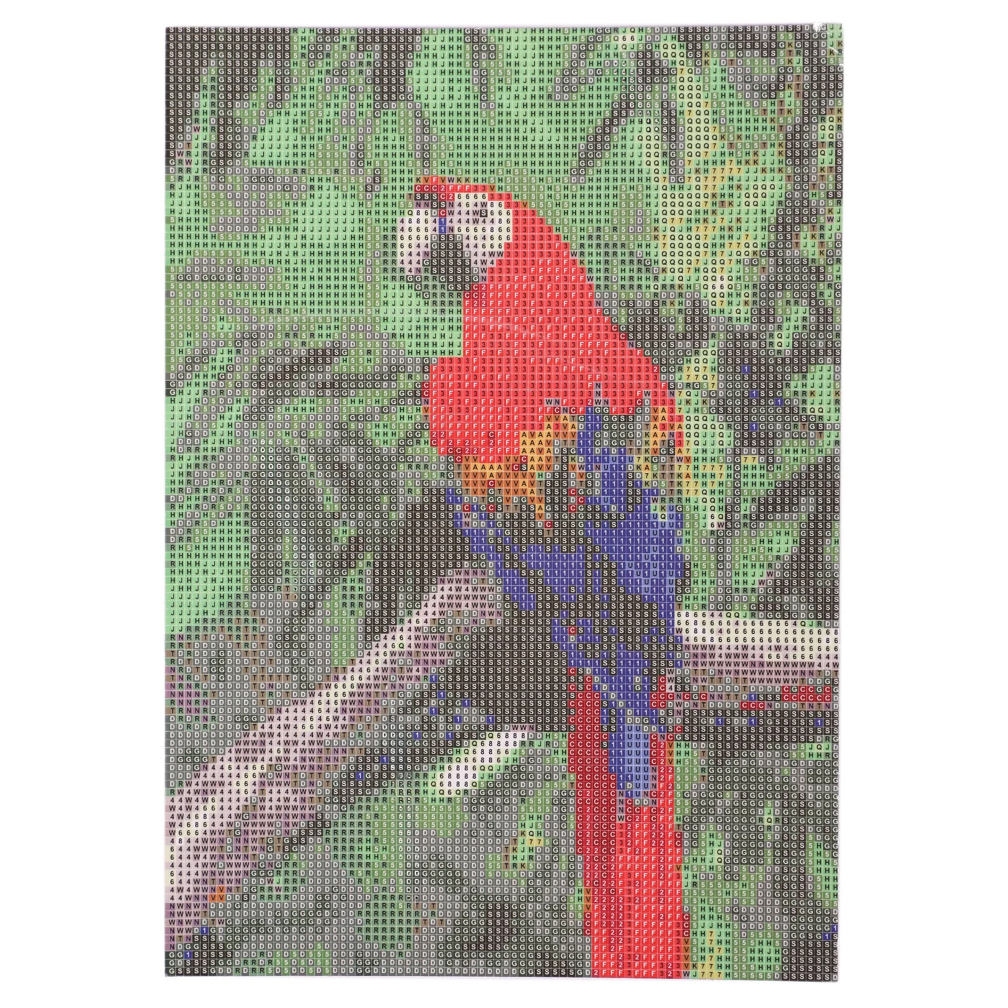Kit de broderie diamant animaux  - Rouge