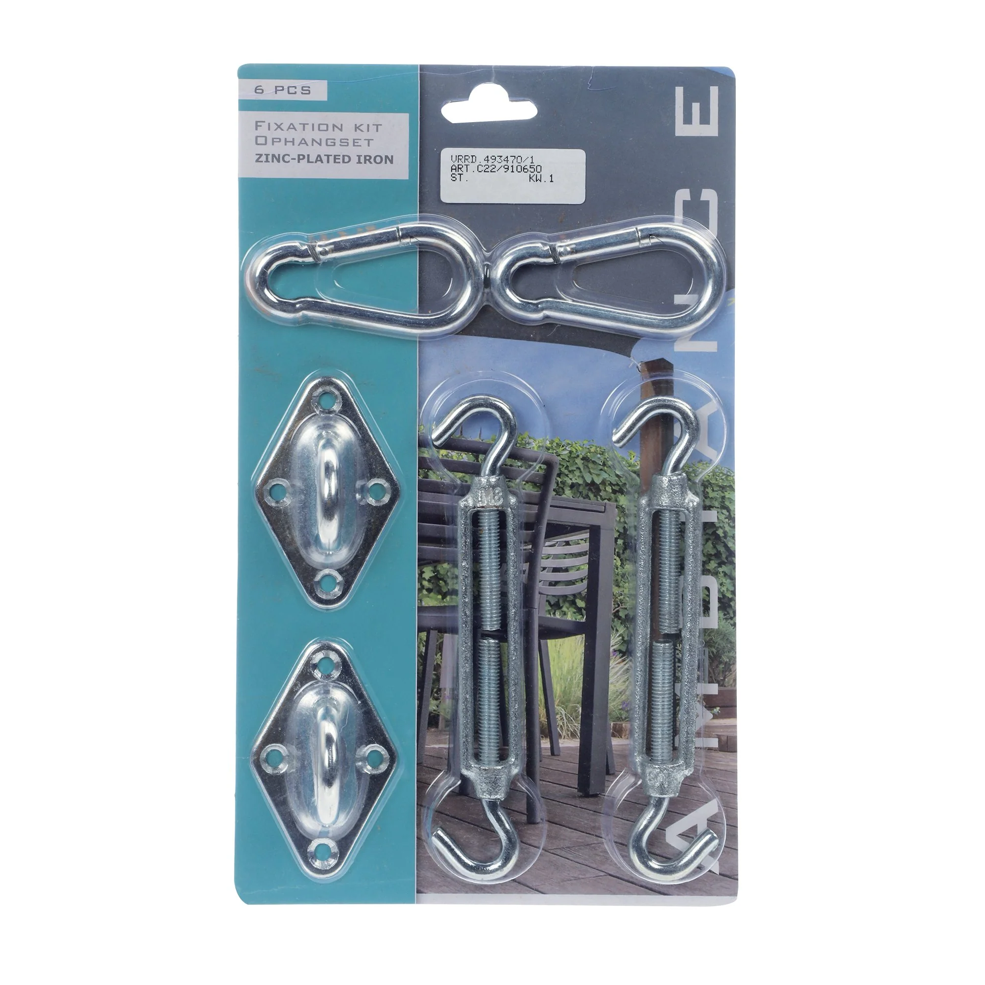 Kit de fixation pour toile solaire