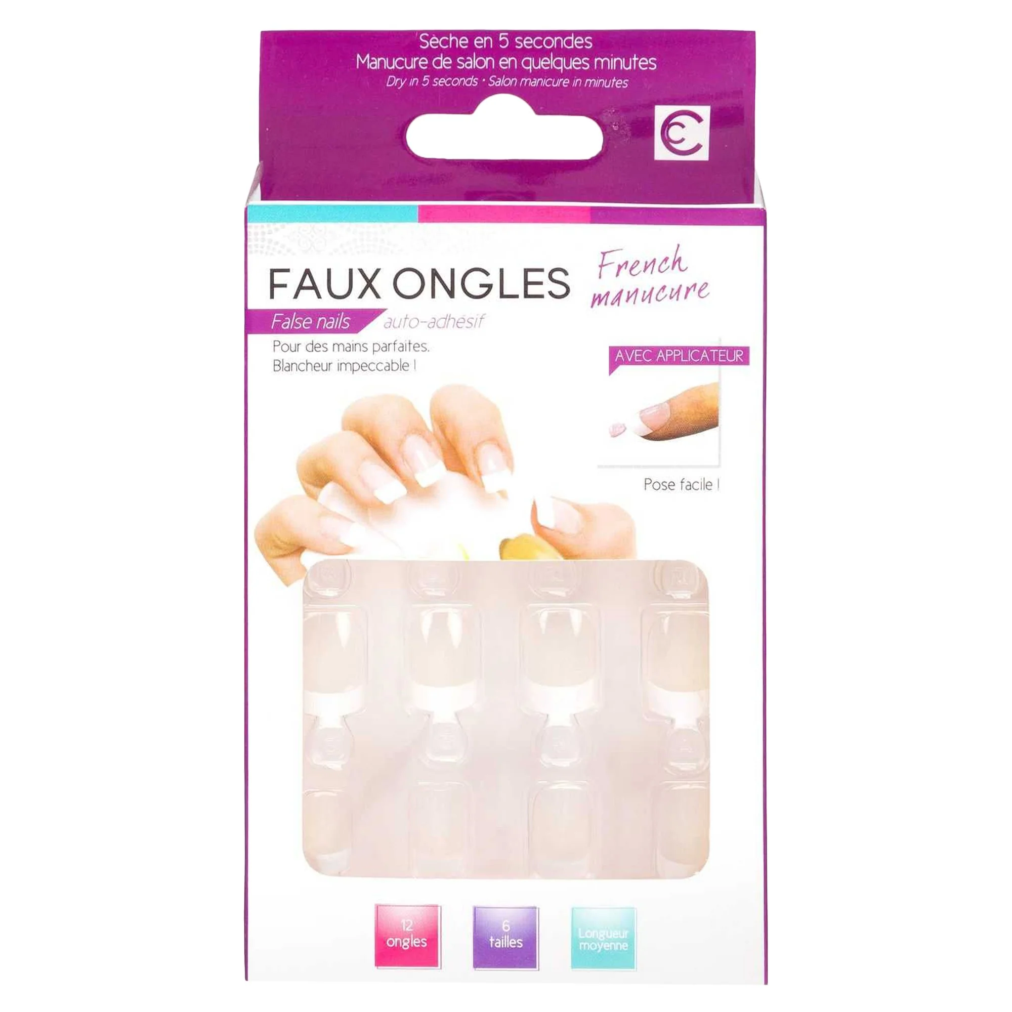 KIT FAUX ONGLES FRENCH MANUCURE EN DISPLAY - Image 3