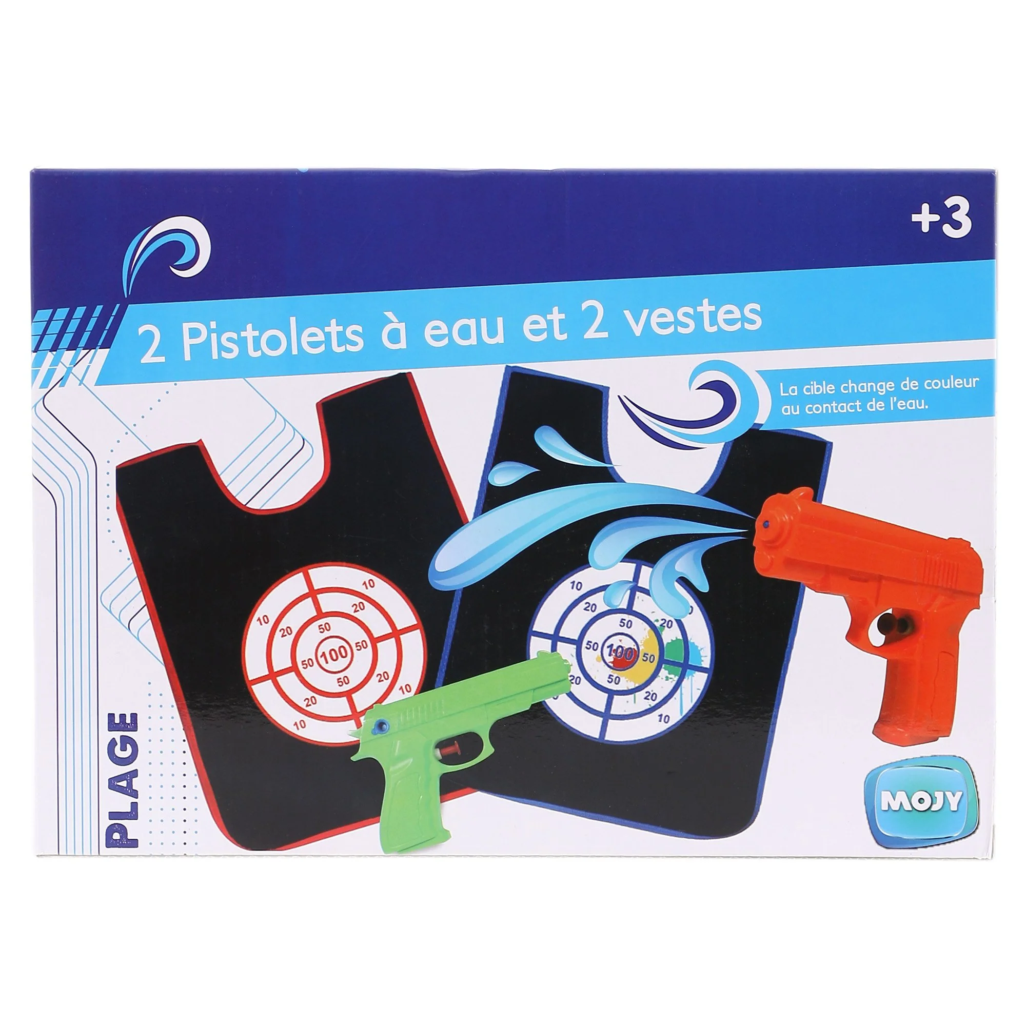 Kit pistolets à eau et cibles