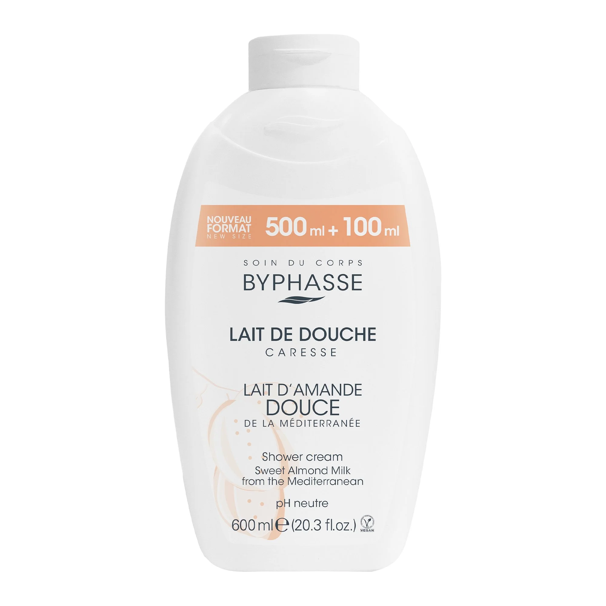 Lait de douche caresse amande douce