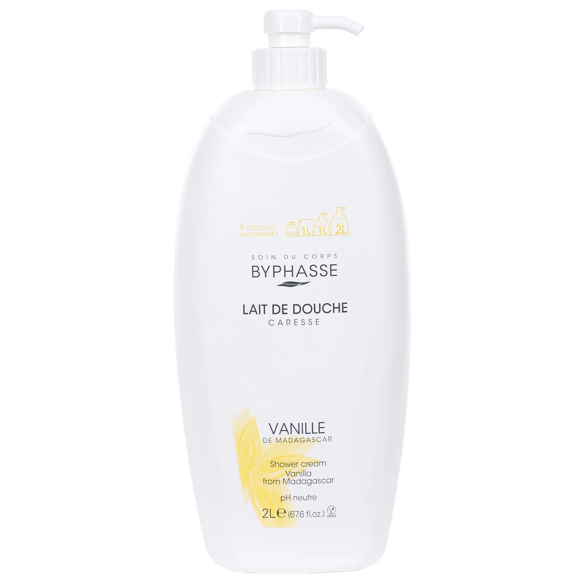 Lait de douche caresse de lait fleur de vanille