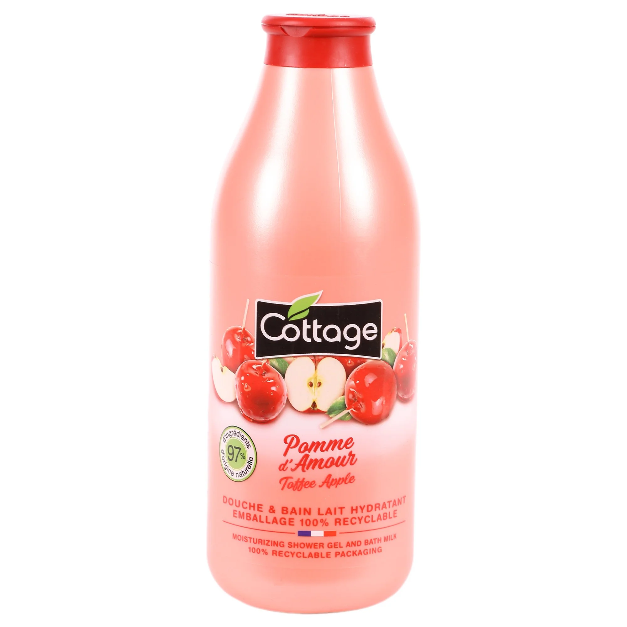 Lait douche et bain hydratant pomme d'amour