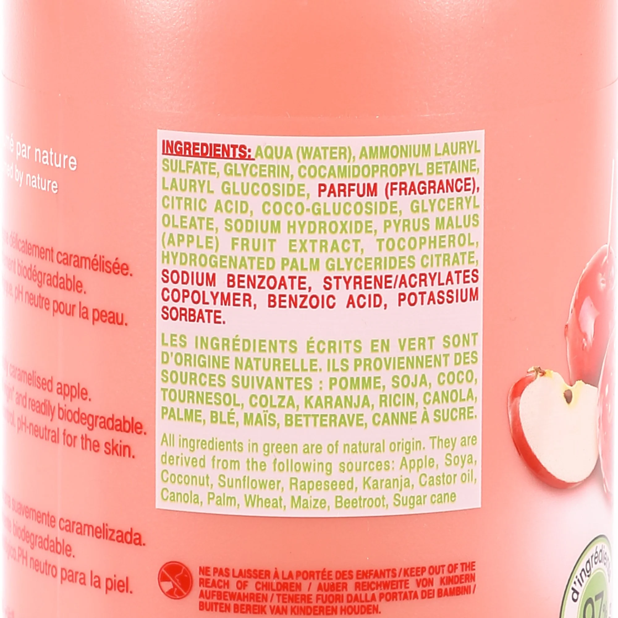 Lait douche et bain hydratant pomme d'amour - Image 2