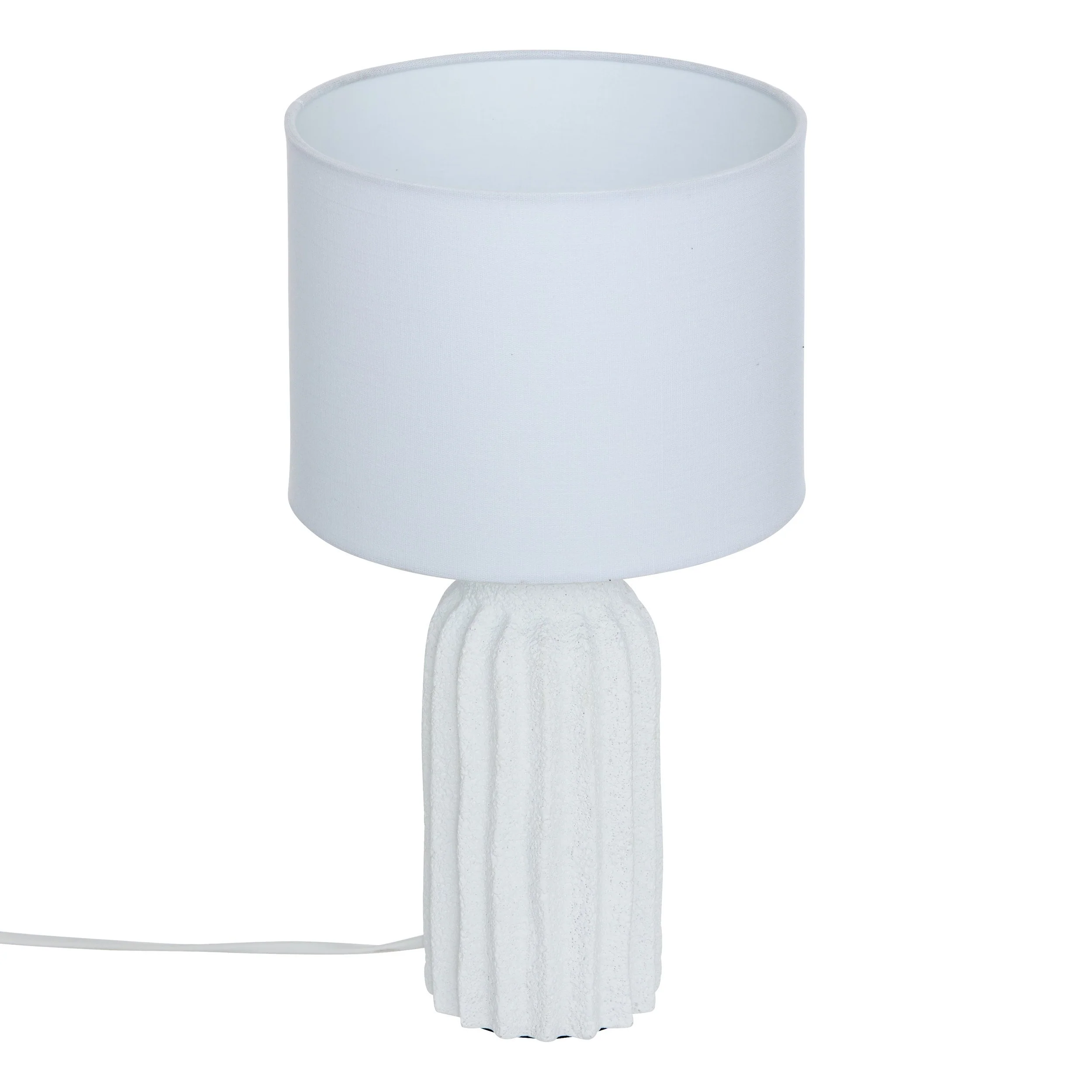 Lampe blanche à poser fernan