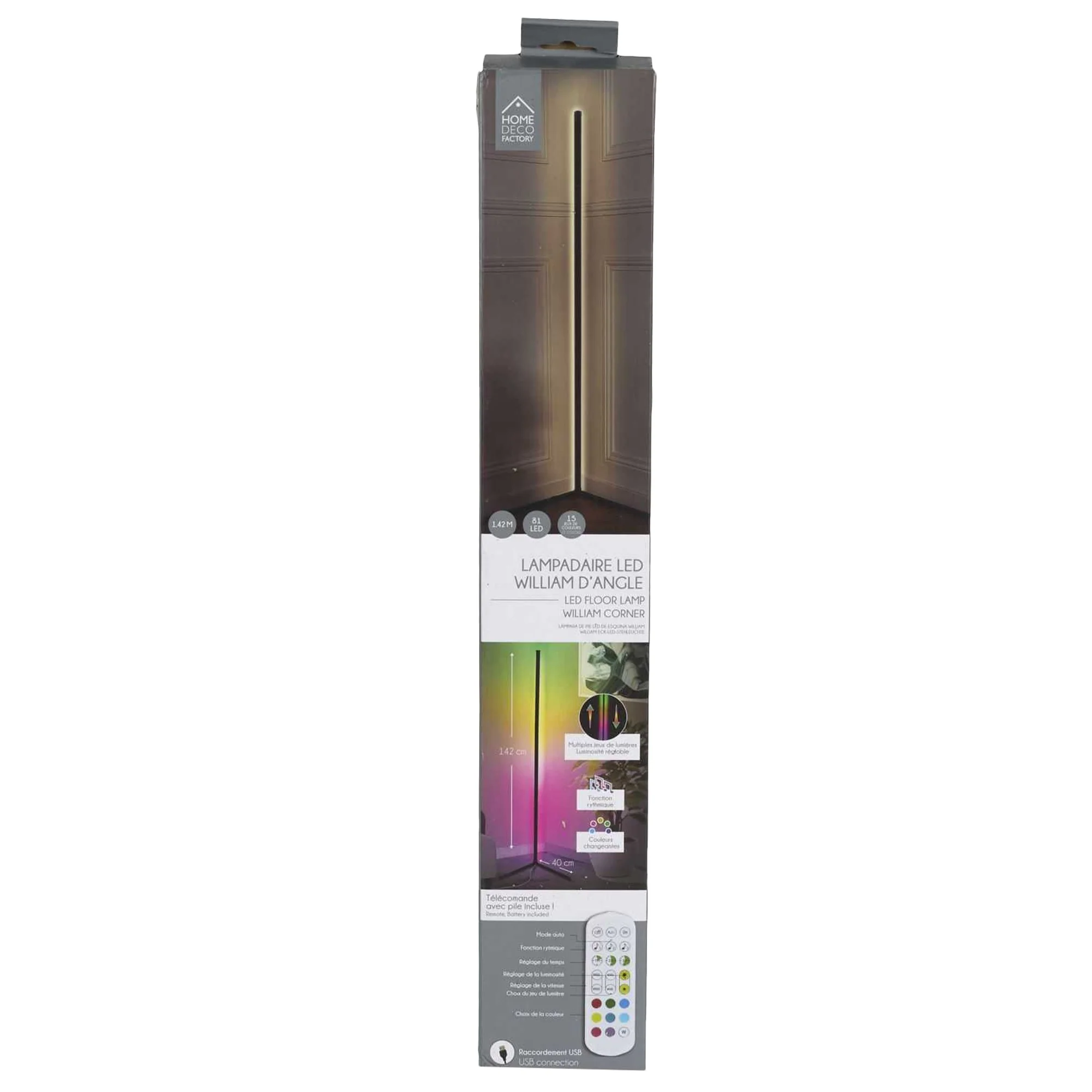 LAMPE TUBE LED ANGLE 140CM