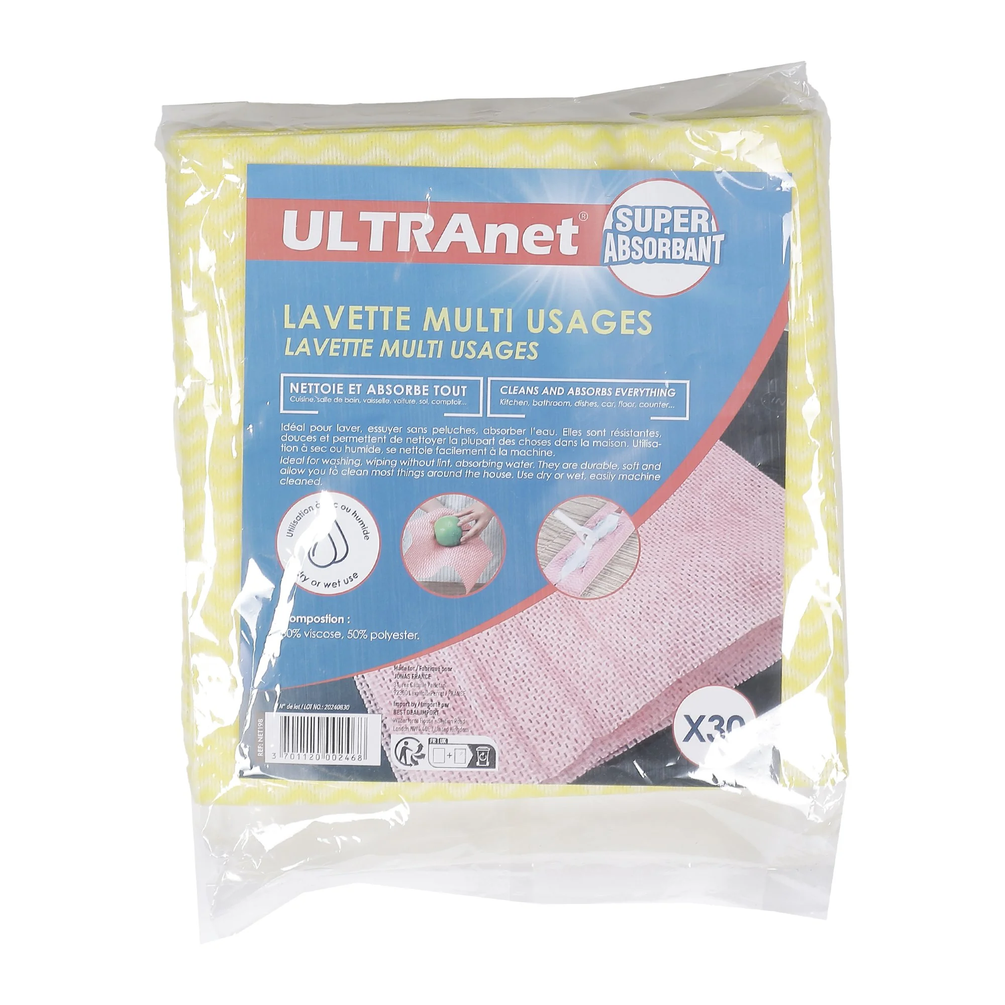 Lavette multi usages 30 pièces