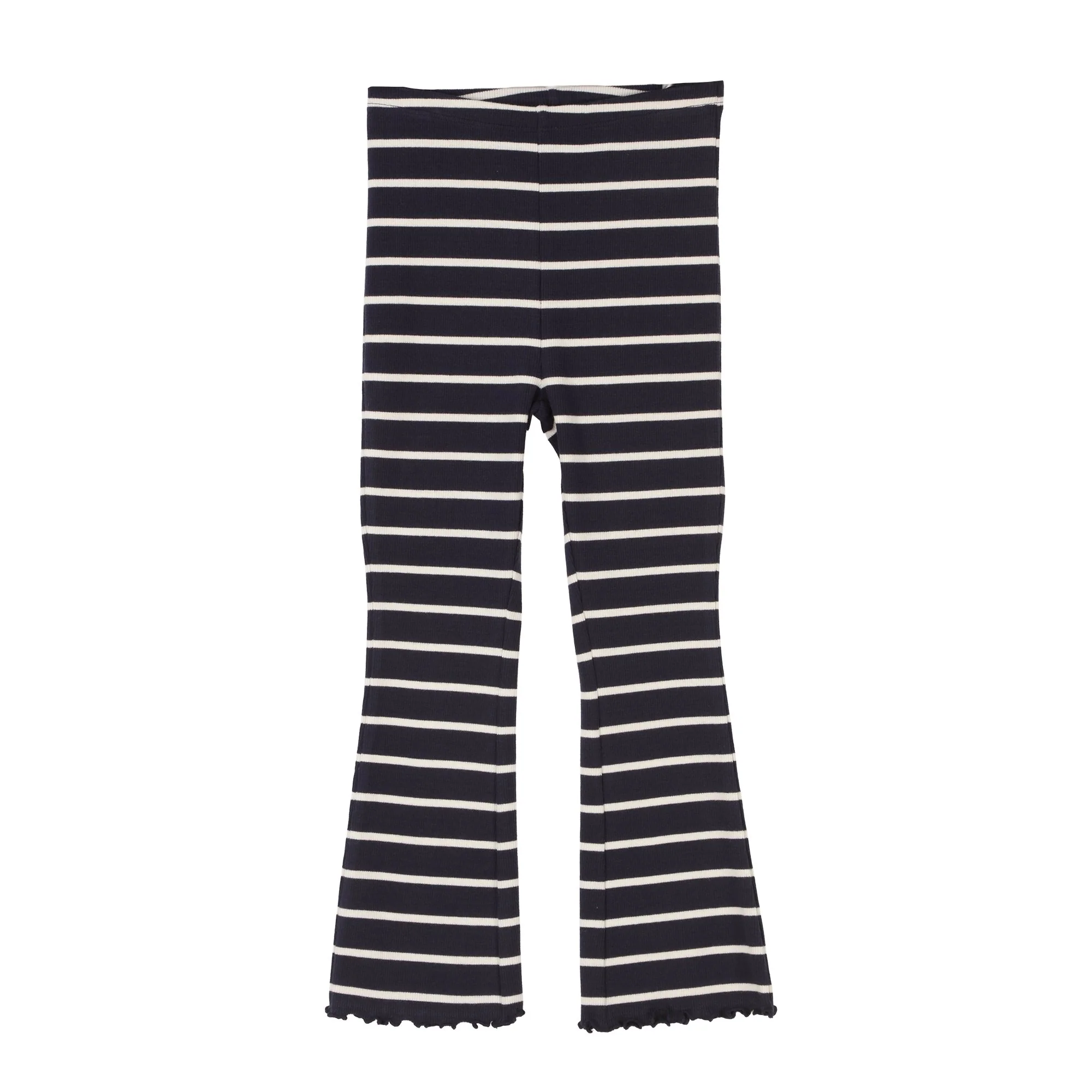 Legging droit côtelé 3/12 ans - Noir