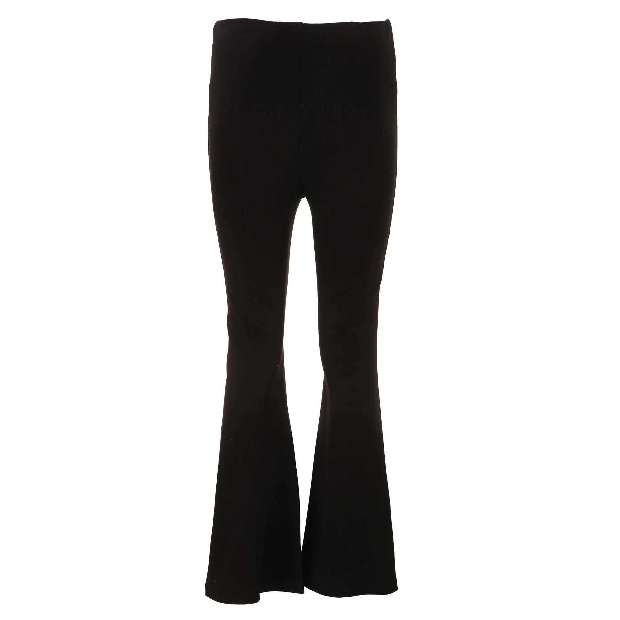 Legging évasé fente sur le bas - Noir - Image 2