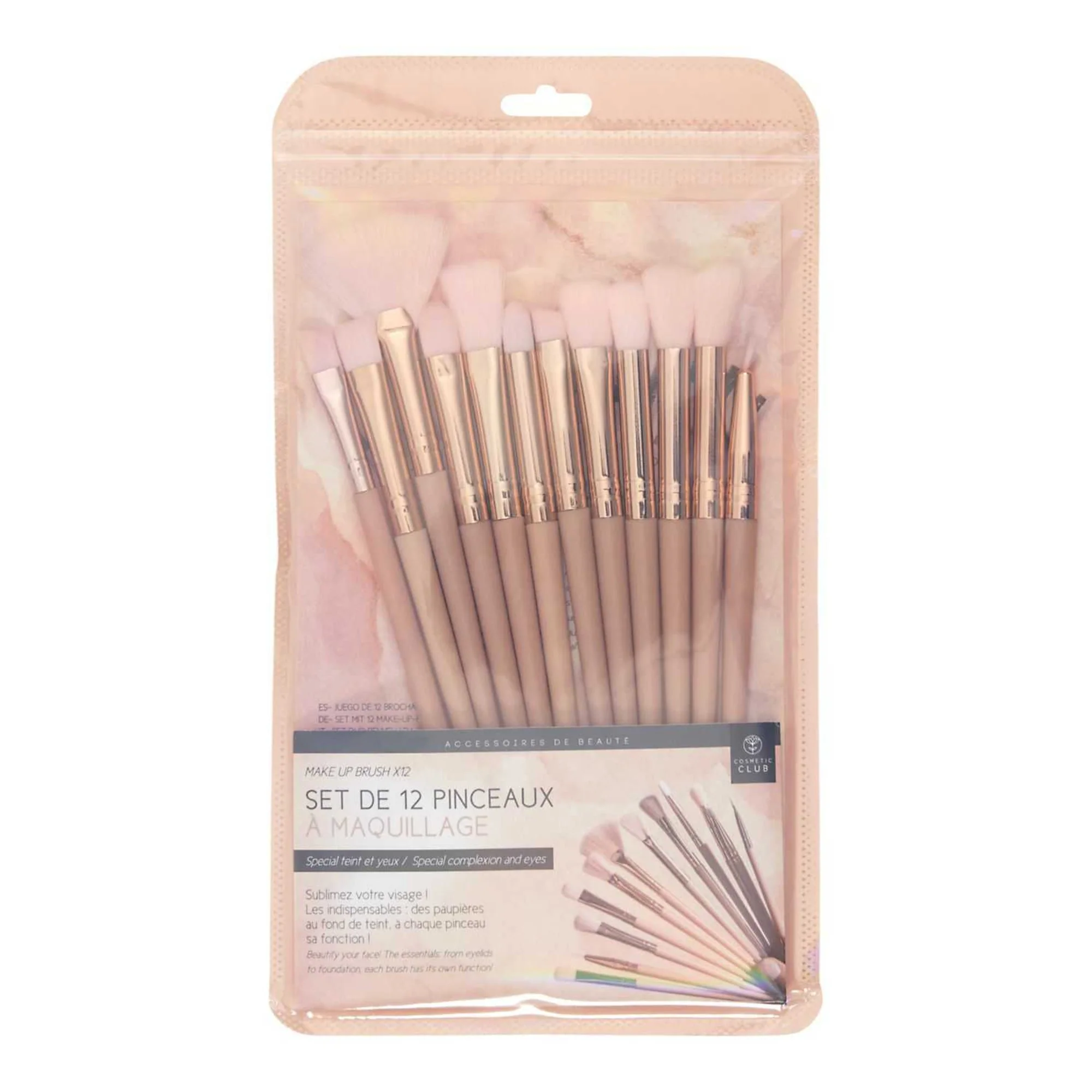 Lot de 12 pinceaux de maquillage