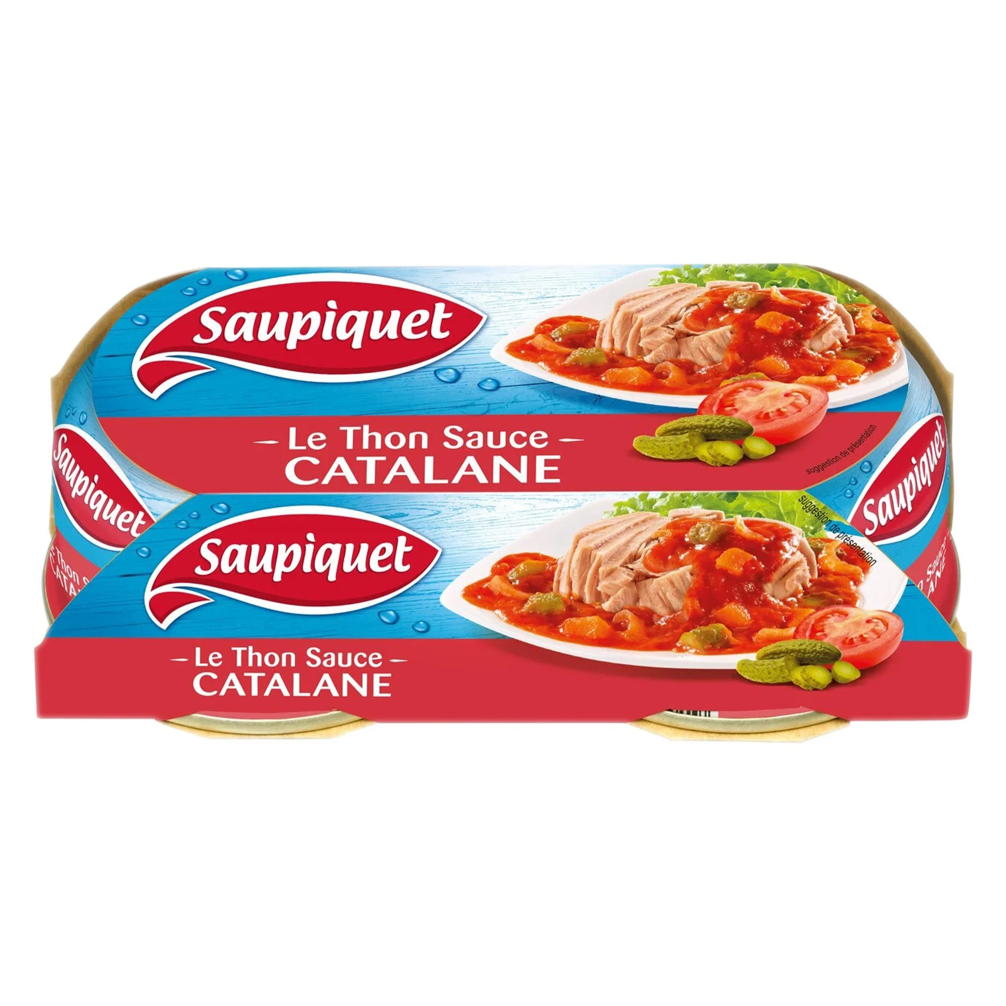 Lot de 2 boîtes de thon sauce catalane