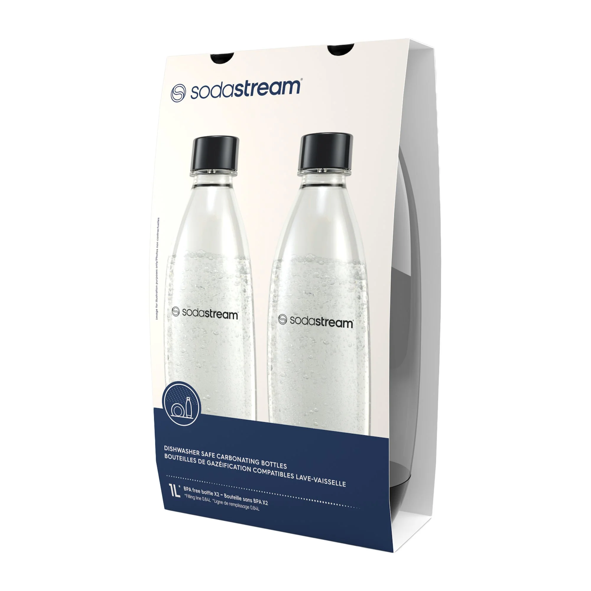 Lot de 2 bouteilles Soda Stream fuse 1L
