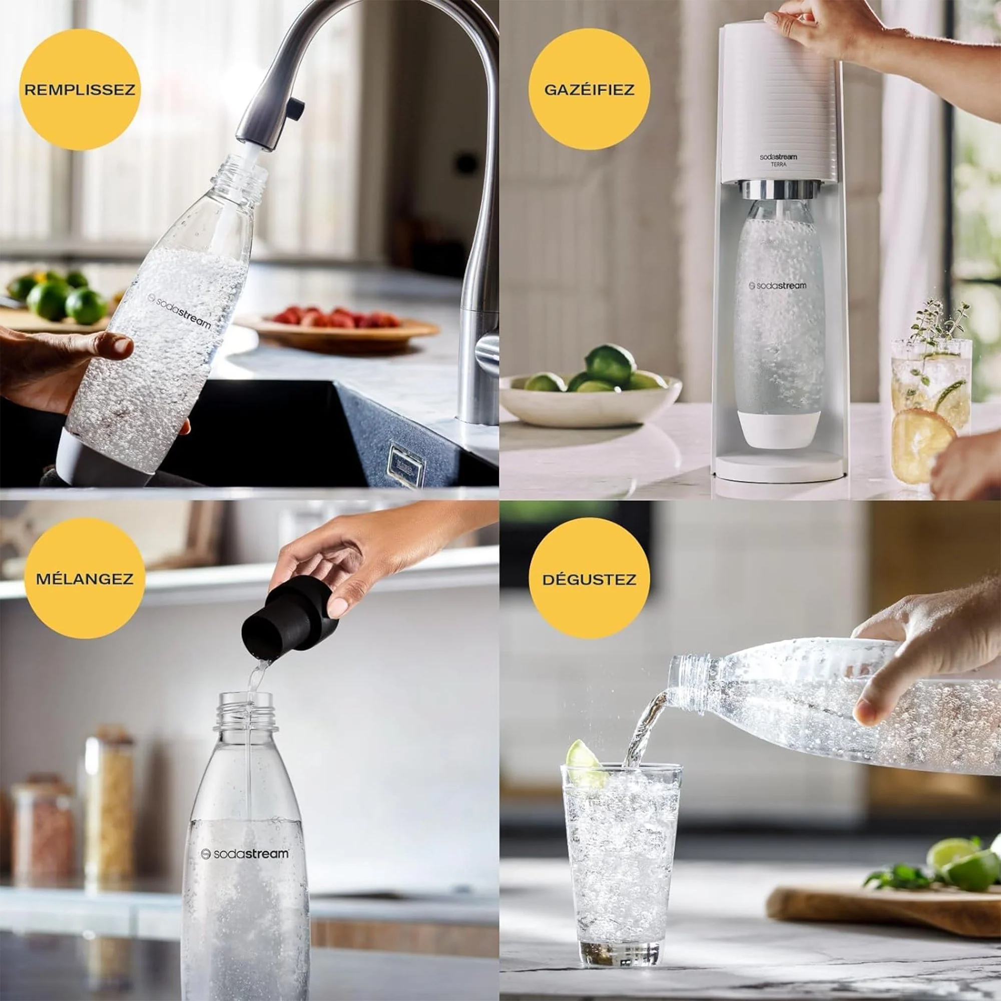 Lot de 2 bouteilles Soda Stream fuse 1L - Image 4