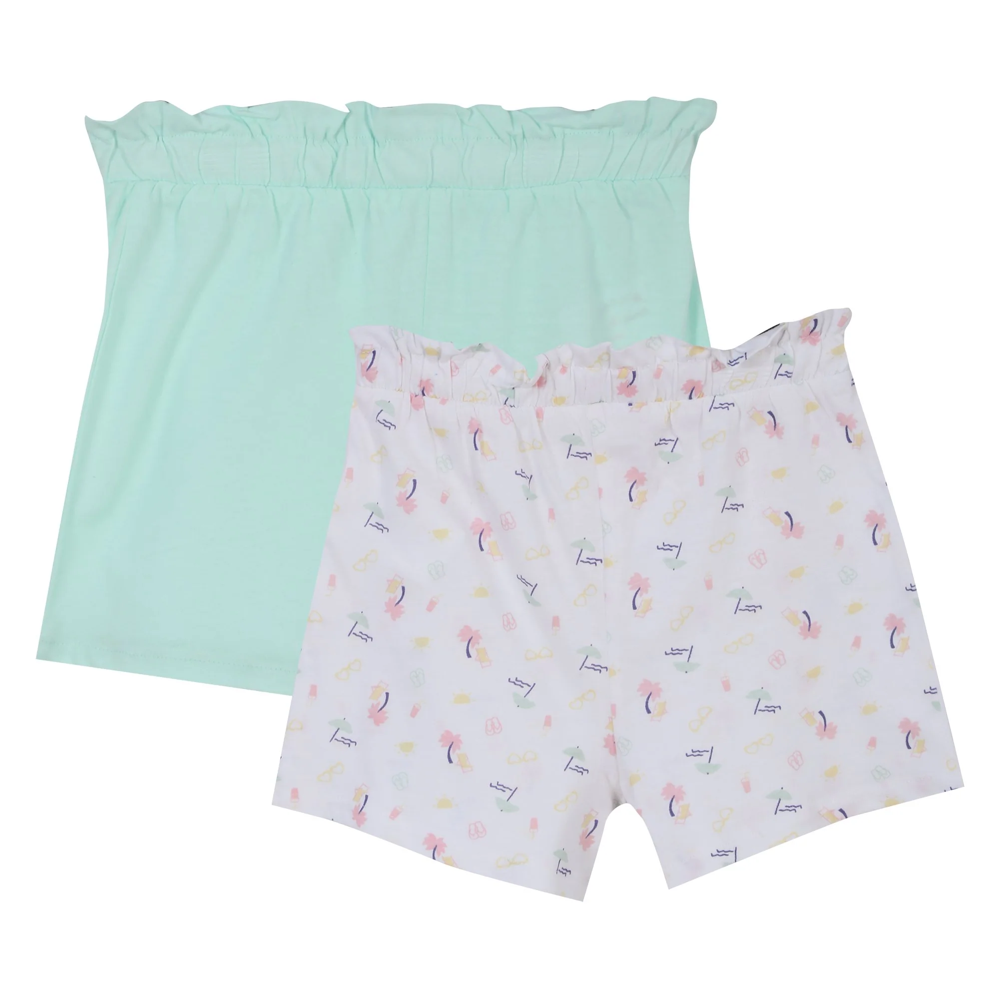 Lot de 2 shorts 3/6 ans - Vert