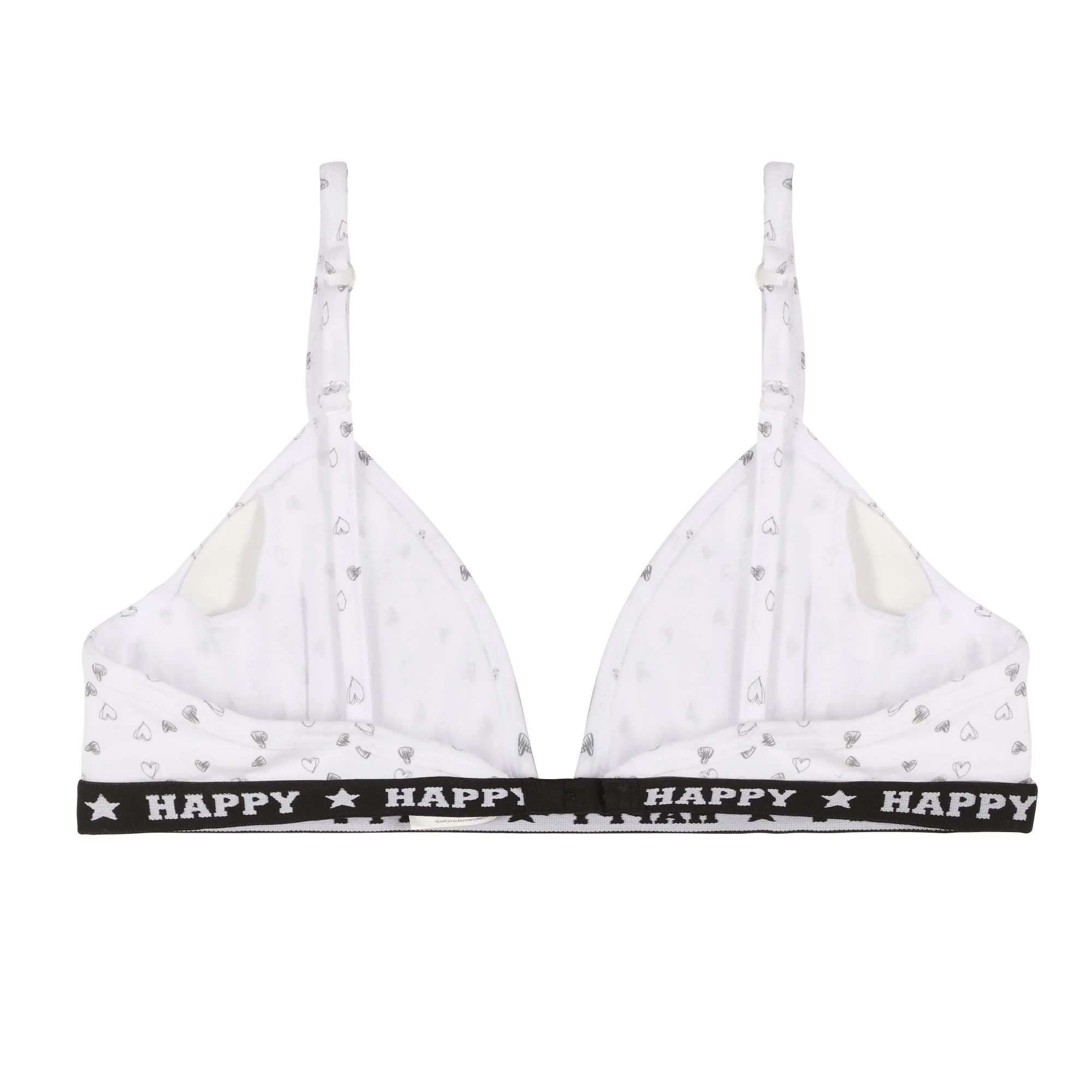 Lot de 2 soutien gorges en coton coque fine - Gris - Image 3