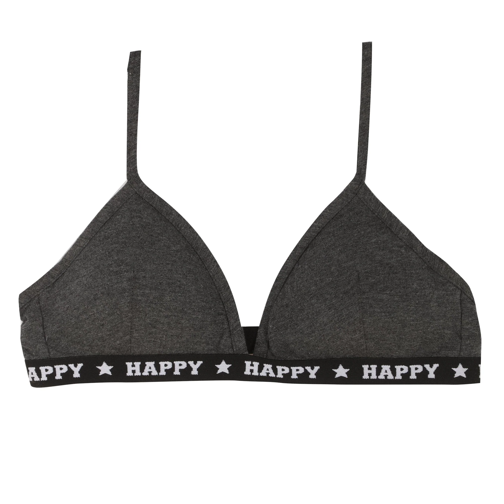 Lot de 2 soutien gorges en coton coque fine - Gris - Image 4