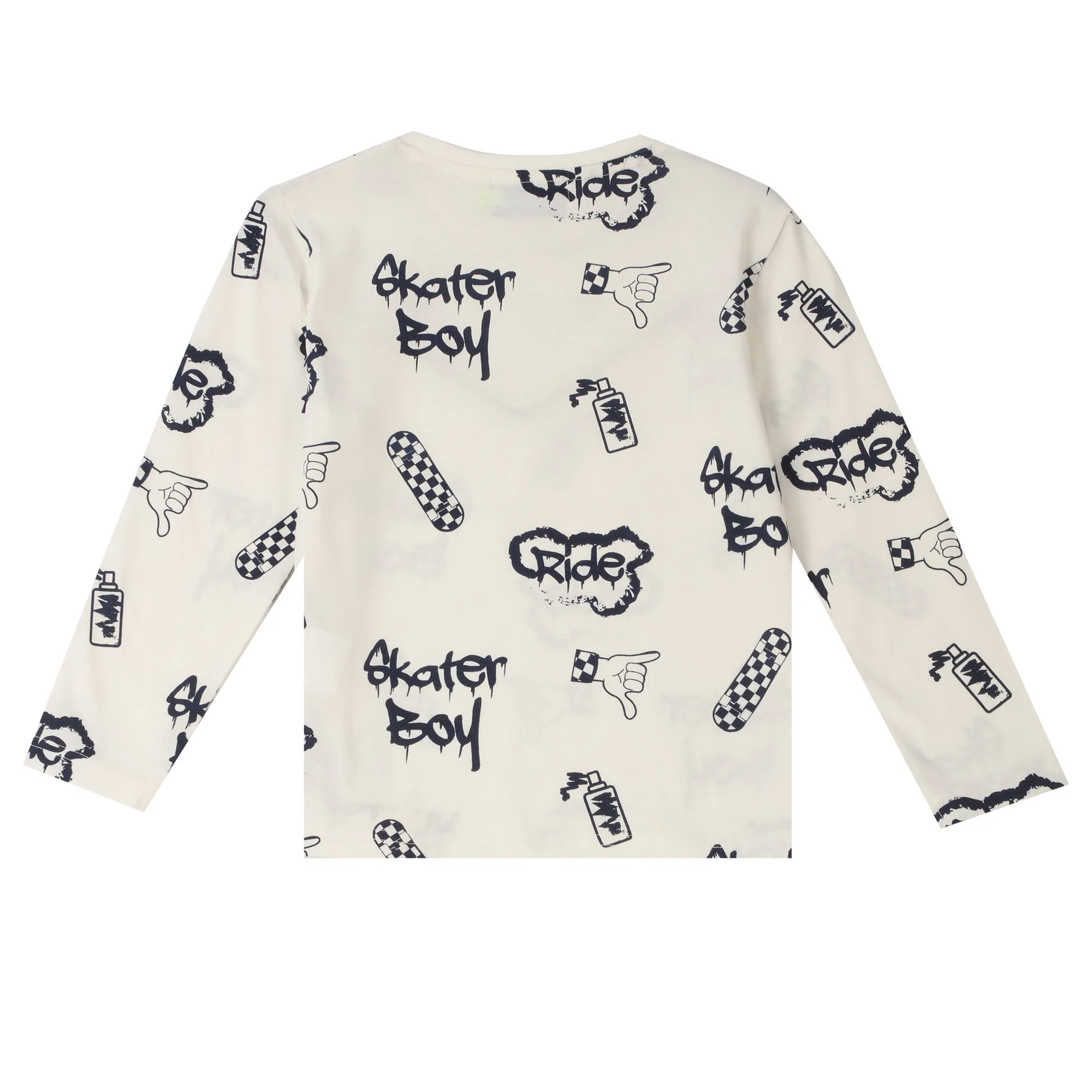 Lot de 2 tee-shirts manches longues avec animation 3/12 ans - Bleu foncé - Image 5