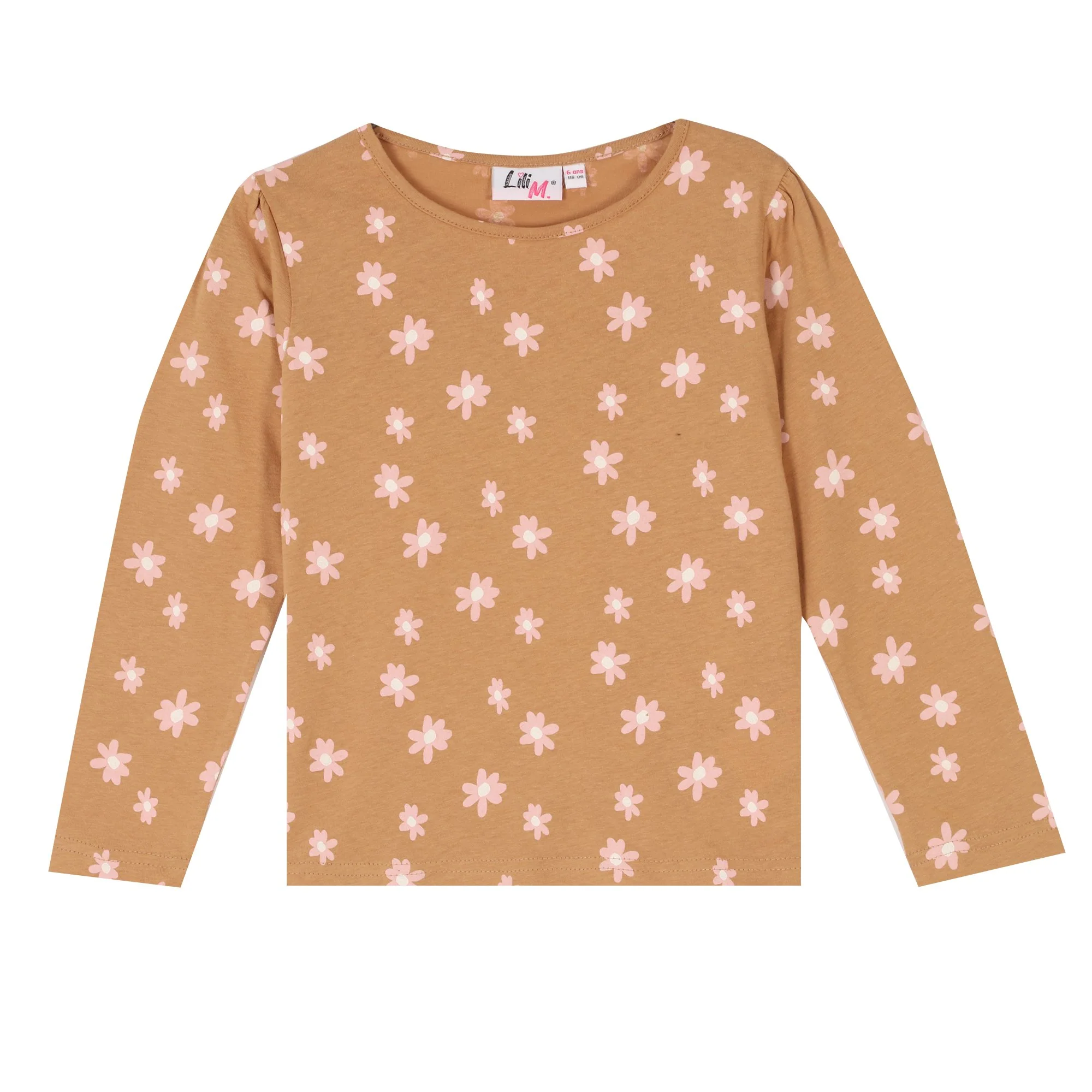 Lot de 2 tee-shirts manches longues avec animation 3/12 ans - Rose