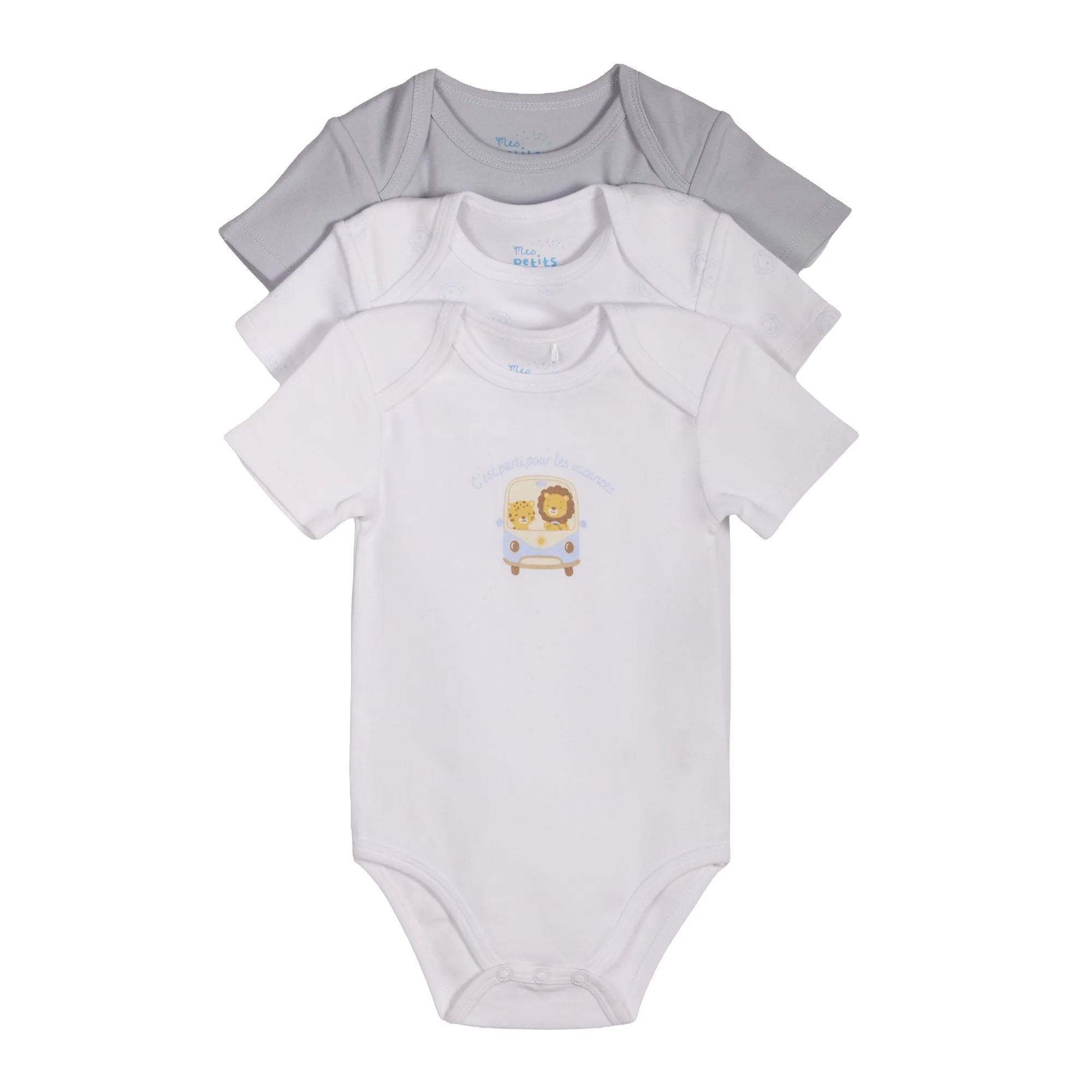 Lot de 3 bodies - Blanc