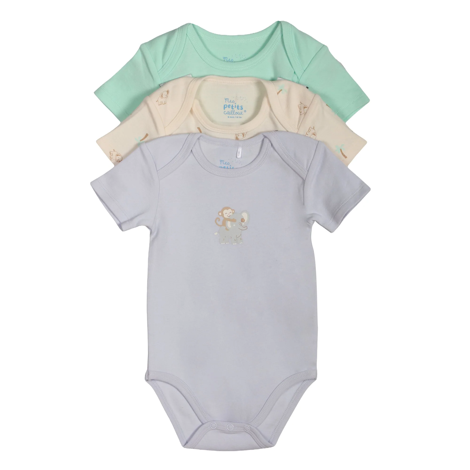 Lot de 3 bodies - Bleu