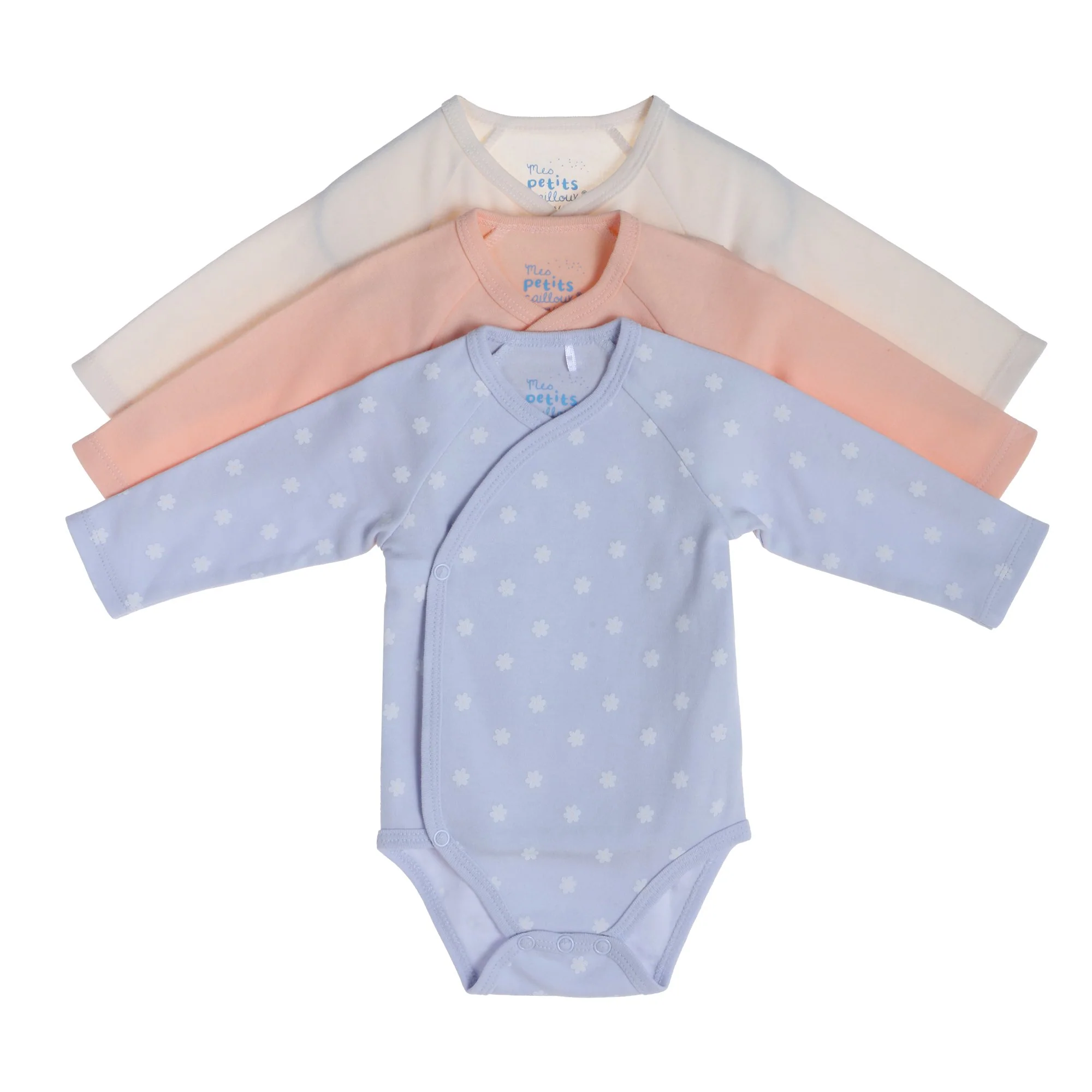 Lot de 3 Bodies croisés pour Bébé