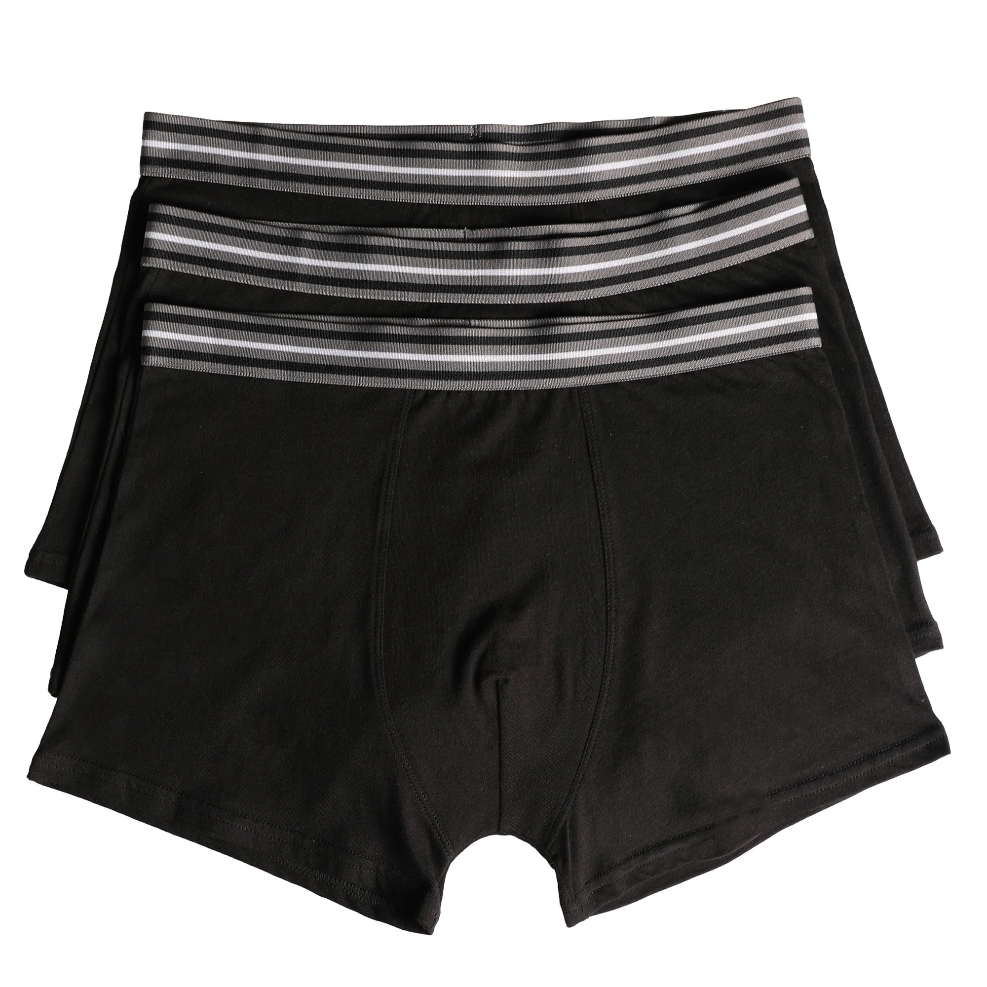 Lot de 3 boxers en coton uni