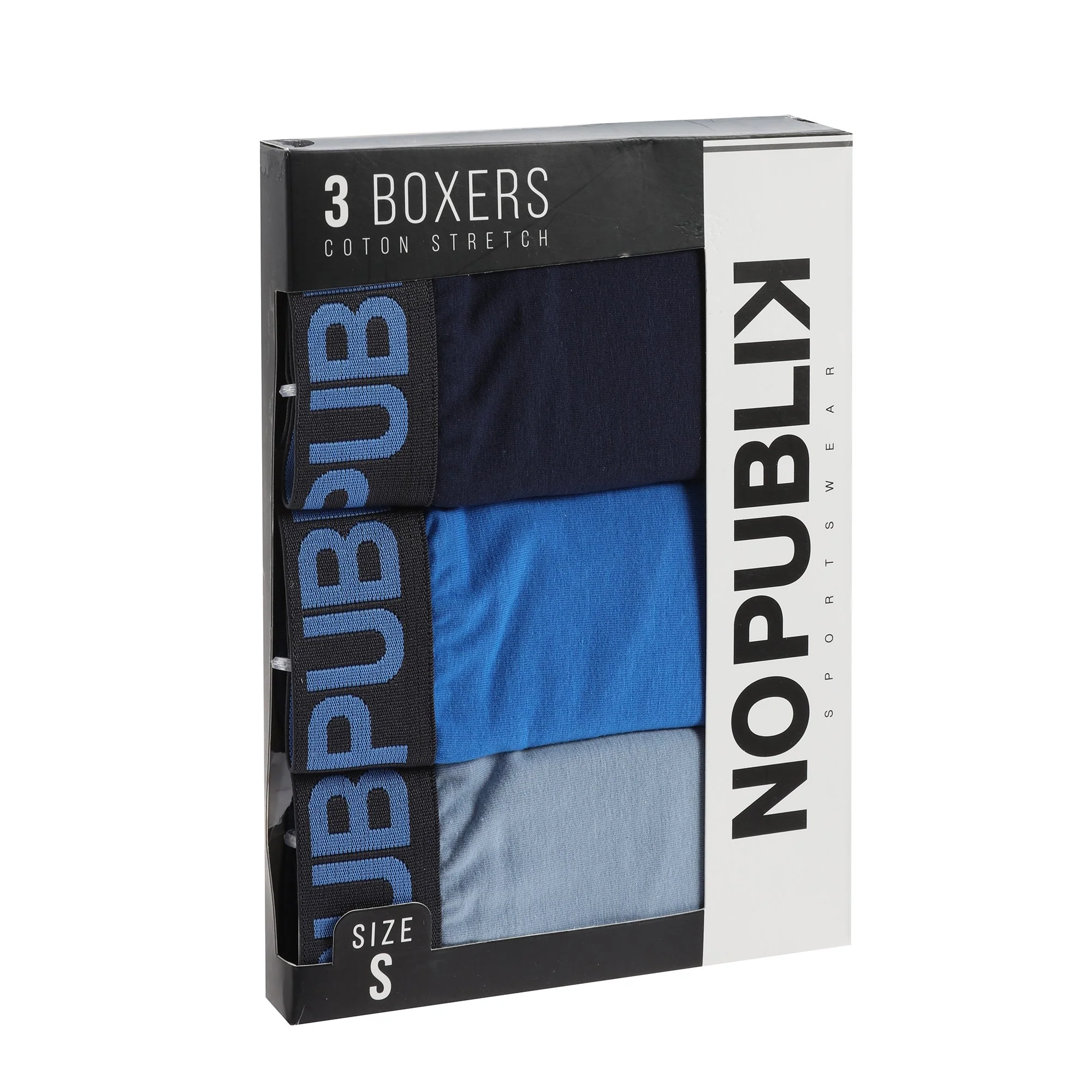 Lot de 3 boxers unis en coton - Image 6