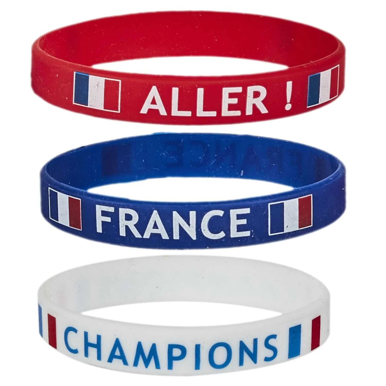 Lot de 3 bracelets supporter - Image 2