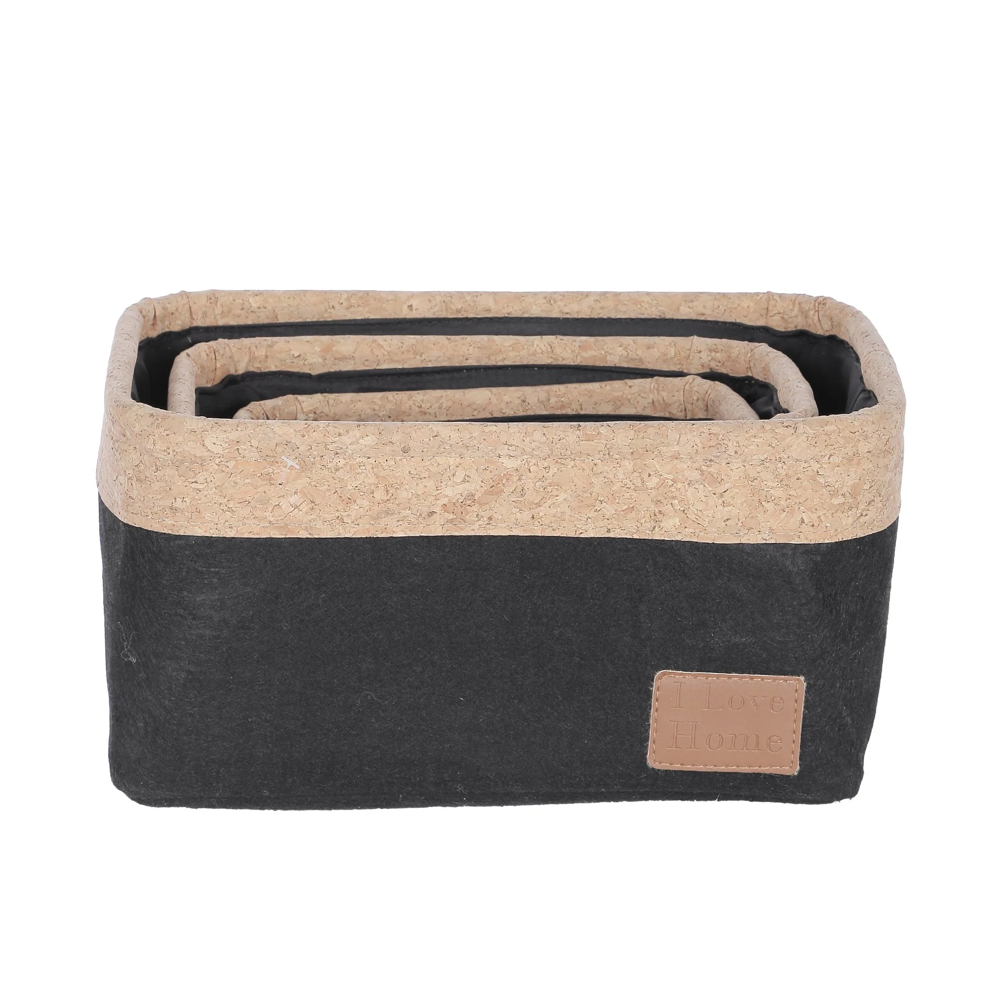 Lot de 3 paniers de rangement rectangulaires - Image 5