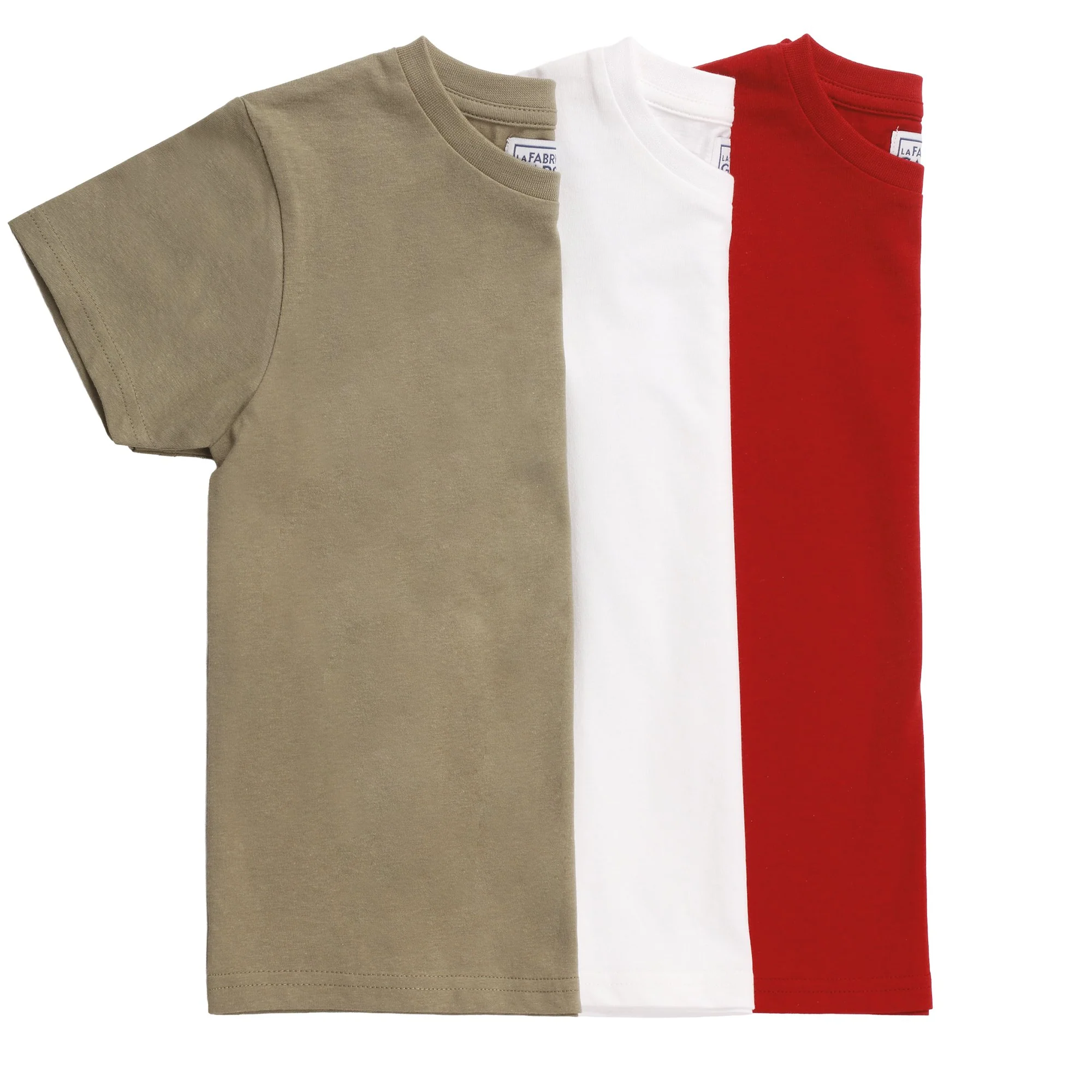 Lot de 3 tee-shirts manches courtes 3/12 ans - Rouge - Image 2