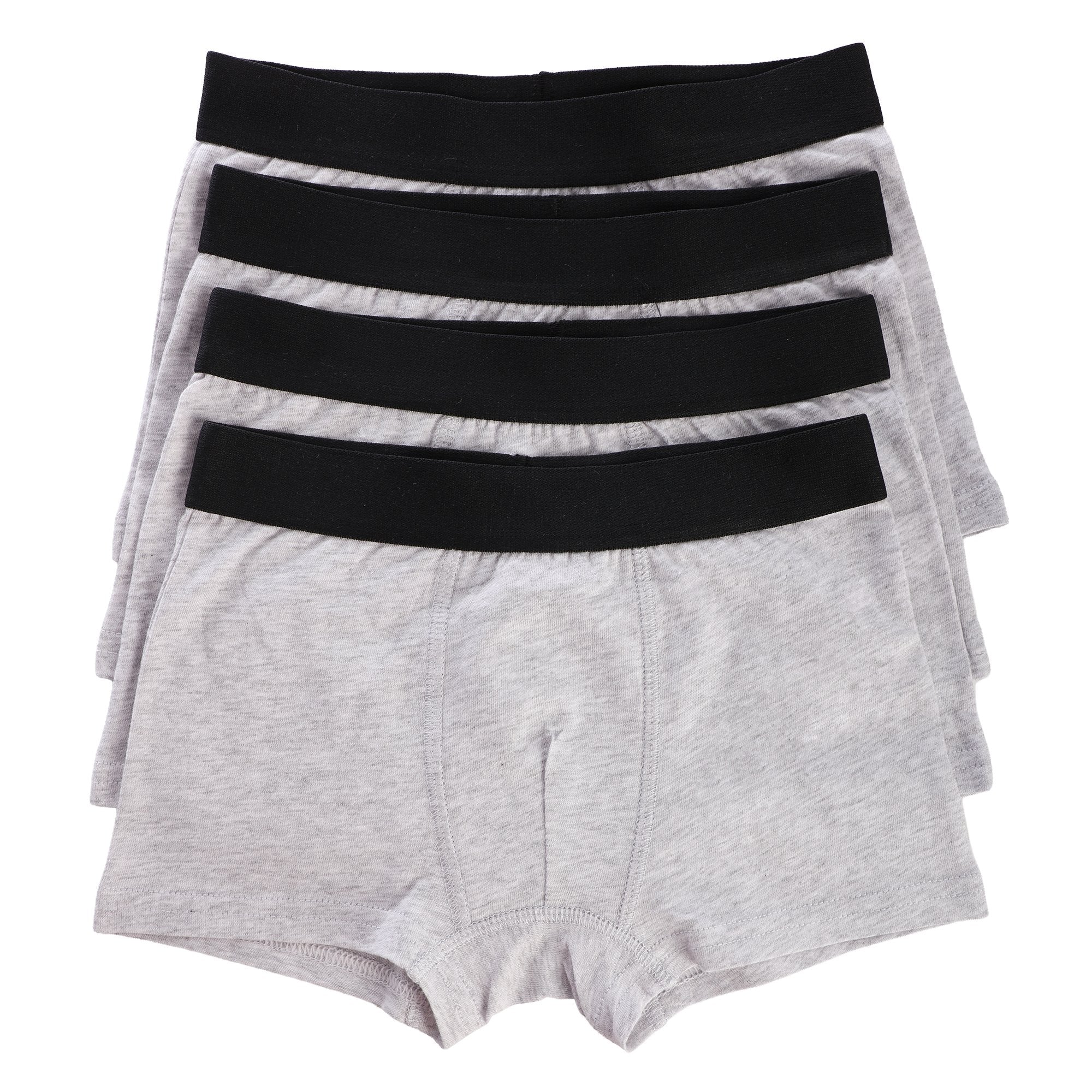 Lot de 4 boxers unis  - Gris