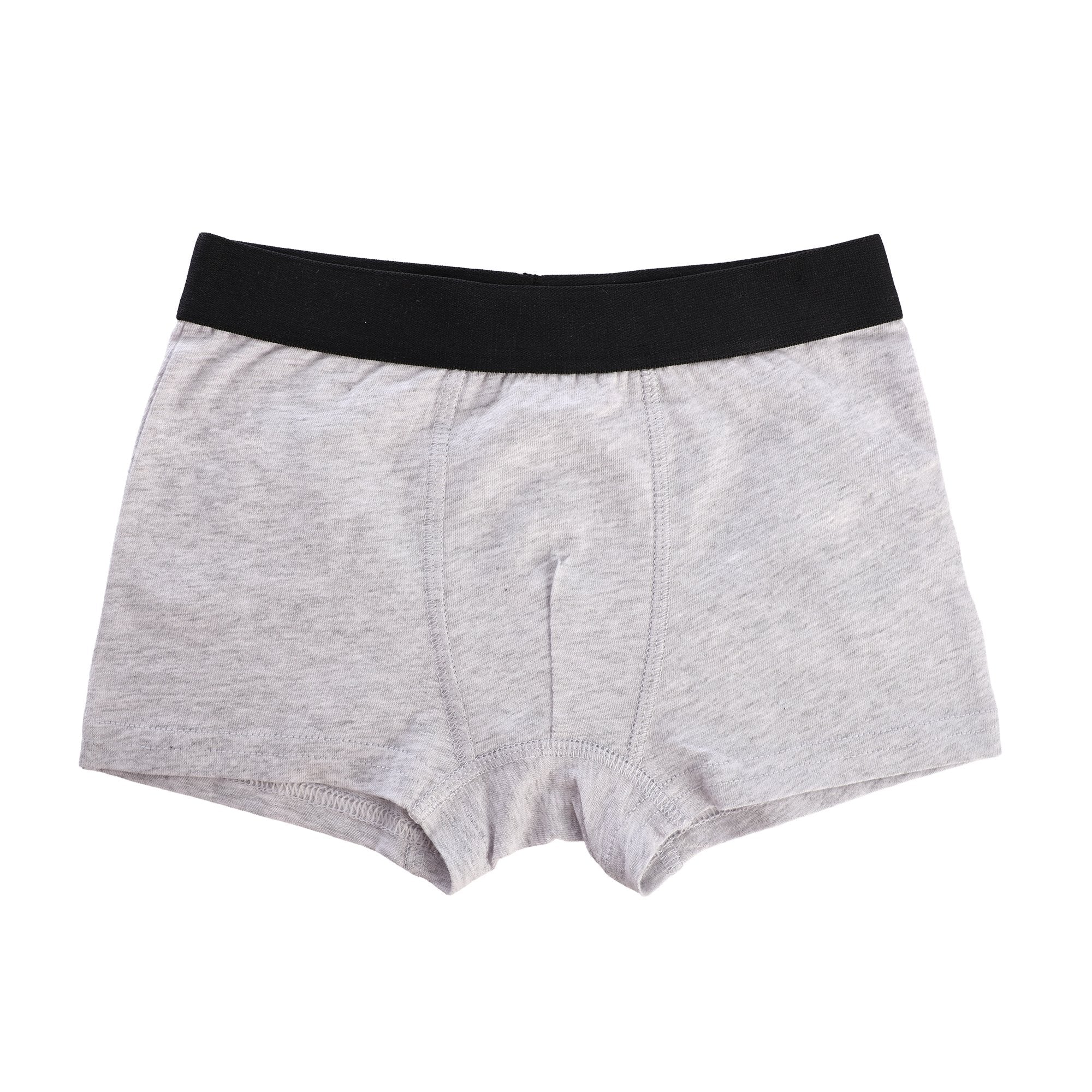 Lot de 4 boxers unis - Gris - Image 2
