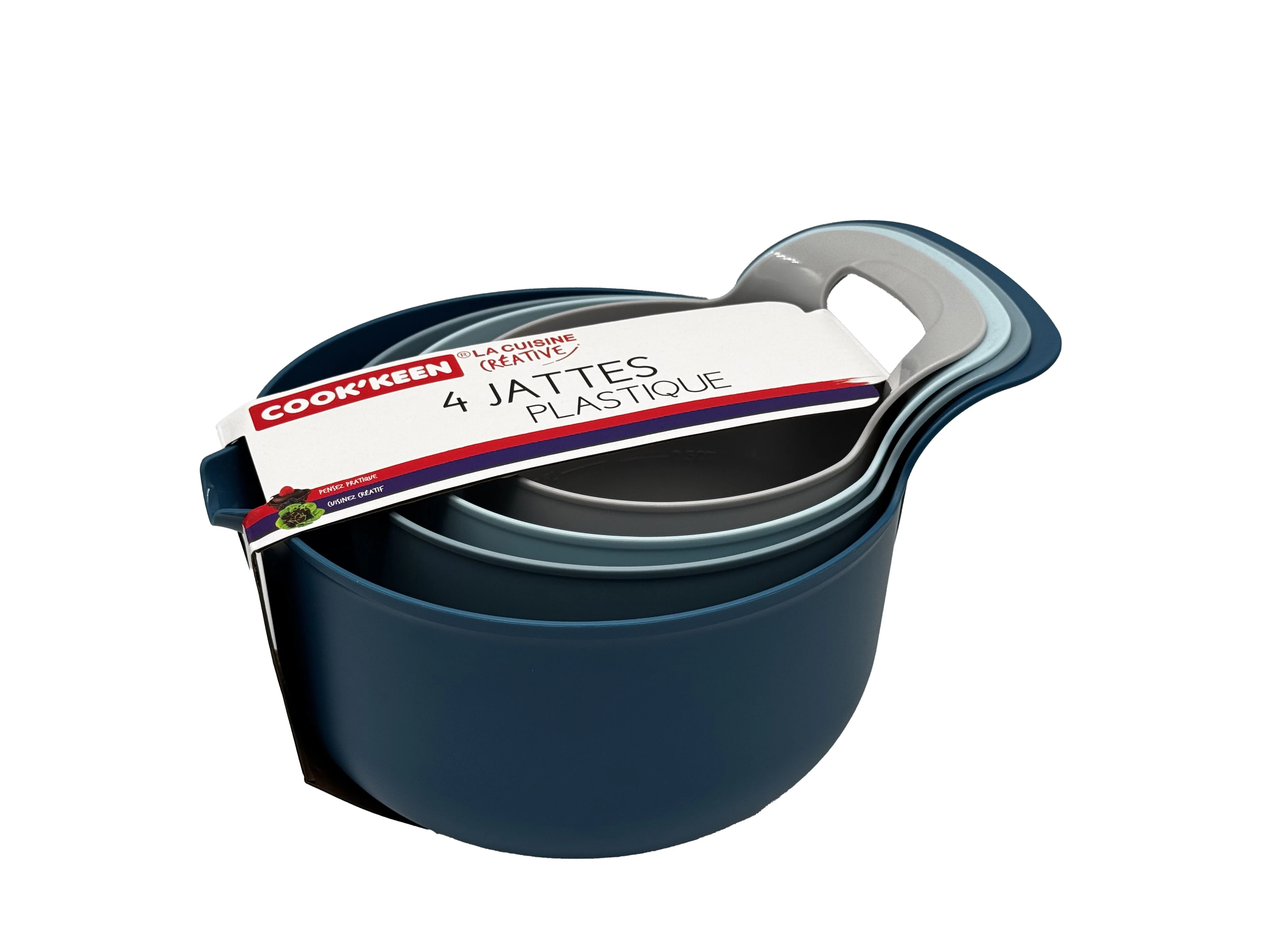 Lot de 4 jattes en plastique